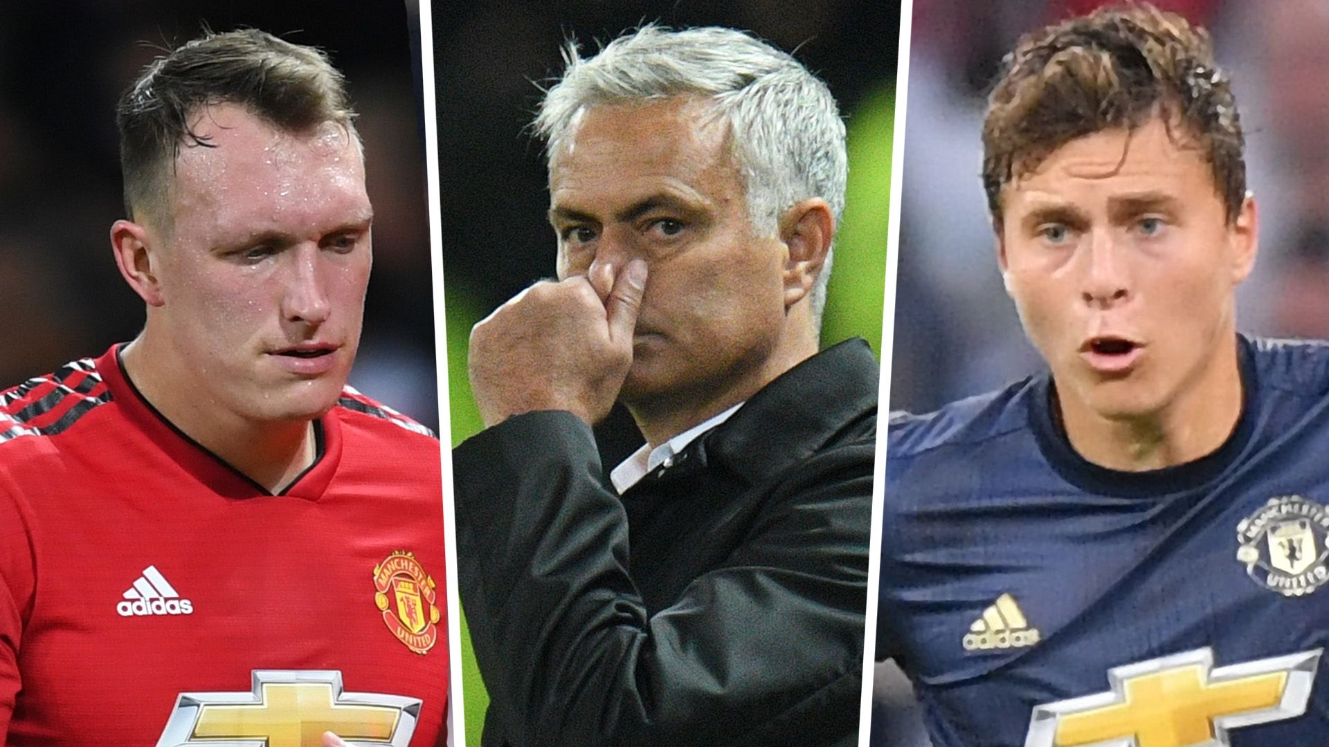 Phil Jones Jose Mourinho Victor Lindelof Man Utd