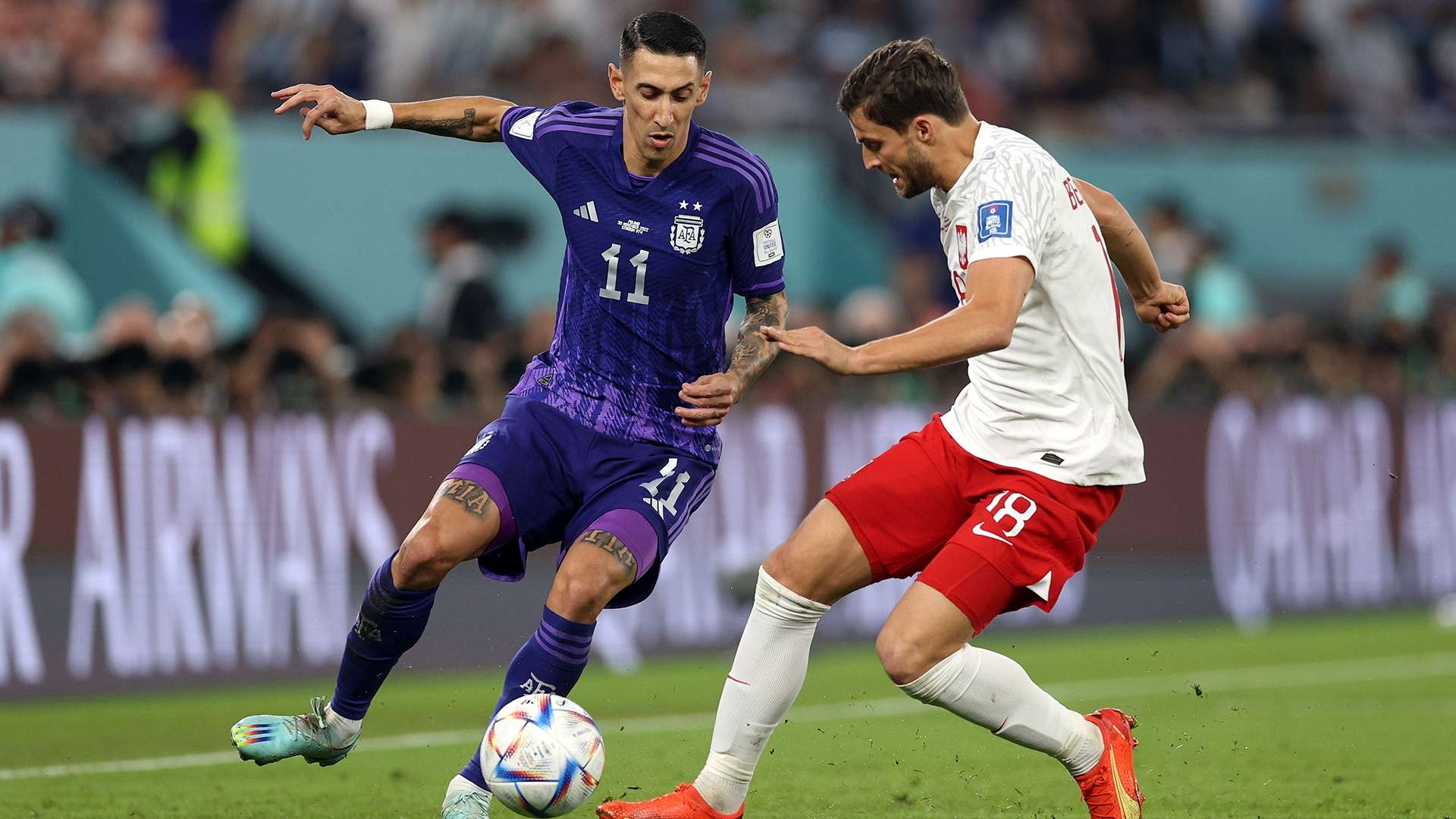 Bartosz Bereszynski Angel Di Maria Argentina Polonia Qatar 2022