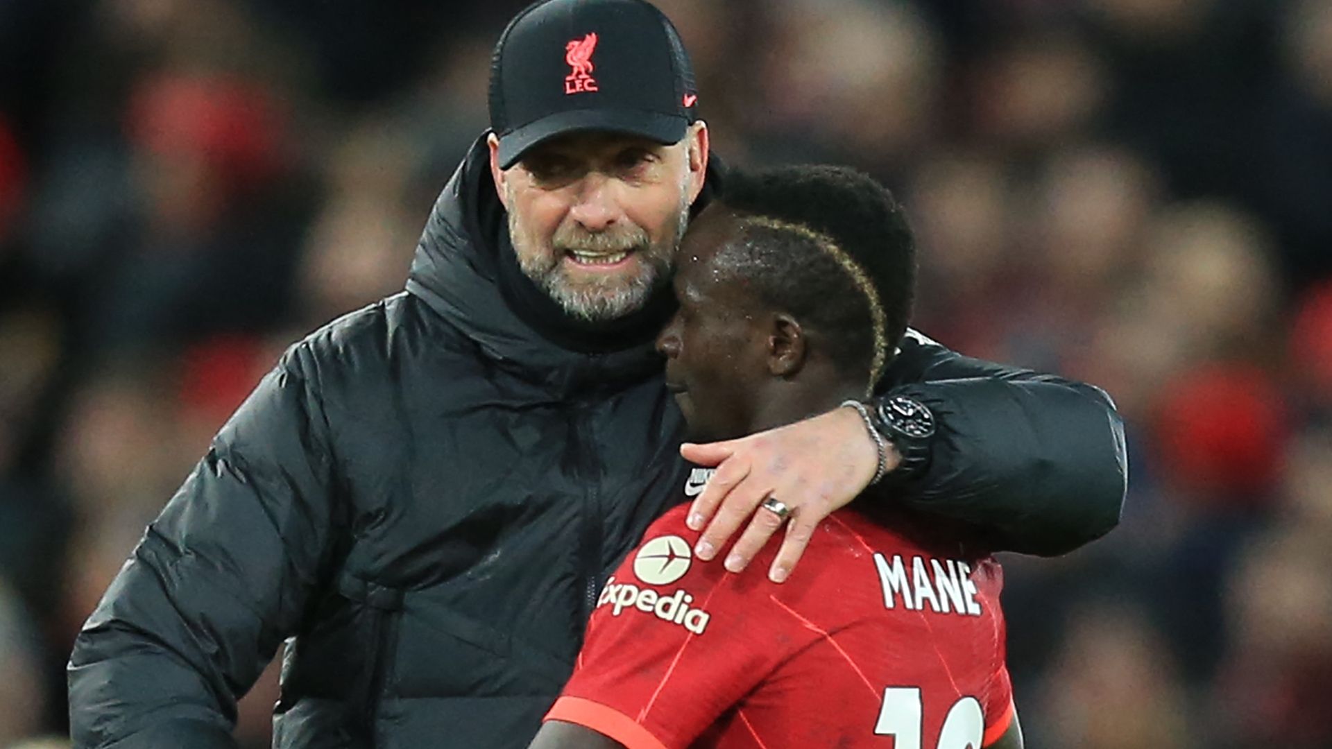 Jurgen Klopp Sadio Mane Liverpool 2021-22