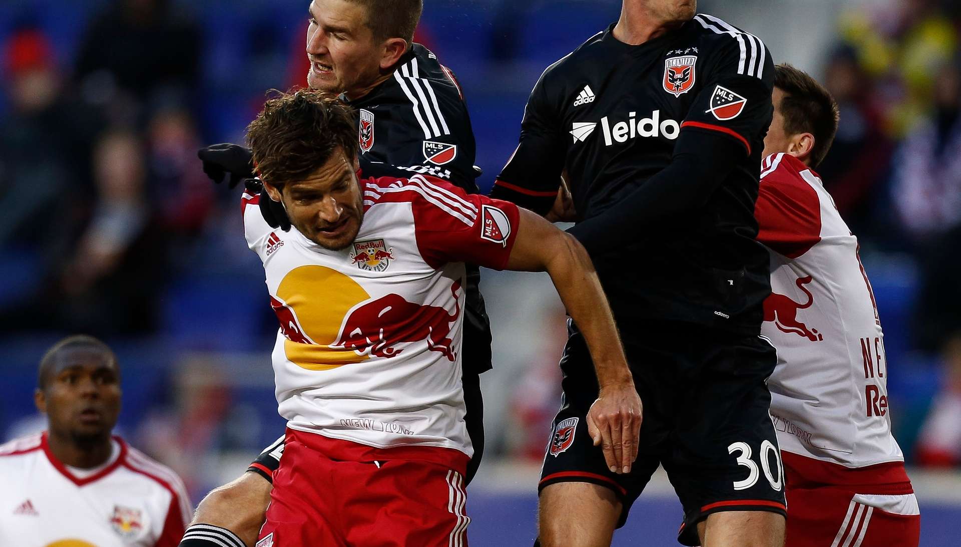 Damien Perrinelle Bobby Boswell New York Red Bulls D.C. United MLS 03222015
