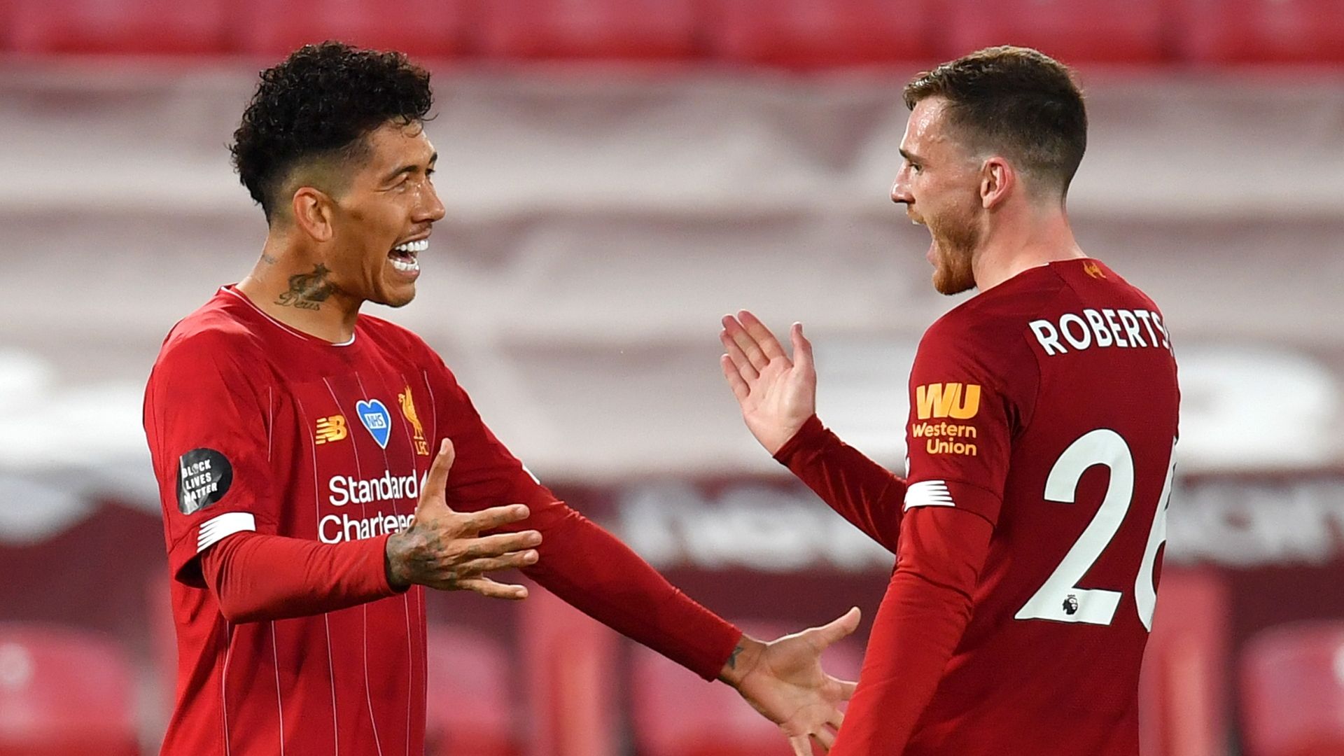 Roberto Firmino, Andy Robertson, Liverpool