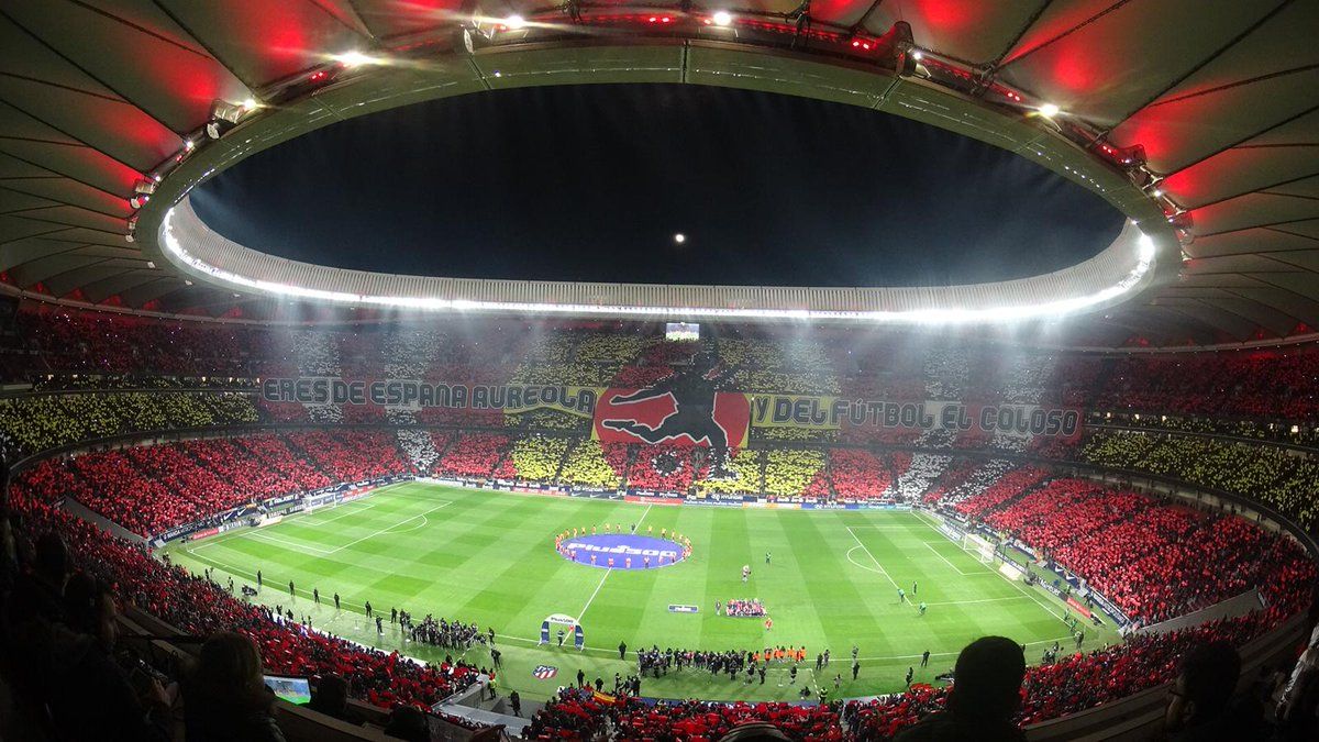 Metropolitano mosaico Atletico Barcelona