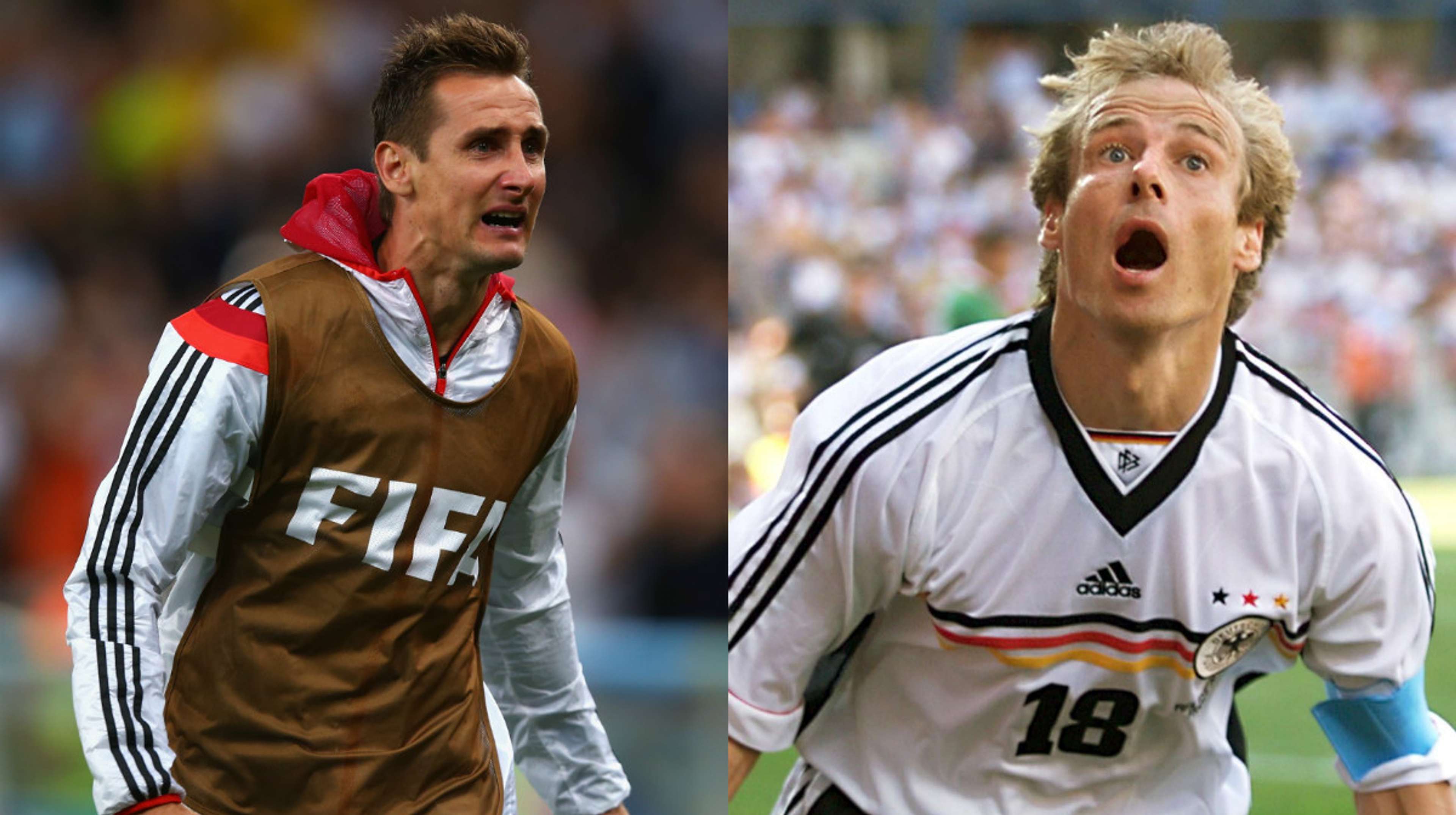 Deutschland WM Rekordtorschützen Miroslav Klose Jürgen Klinsmann