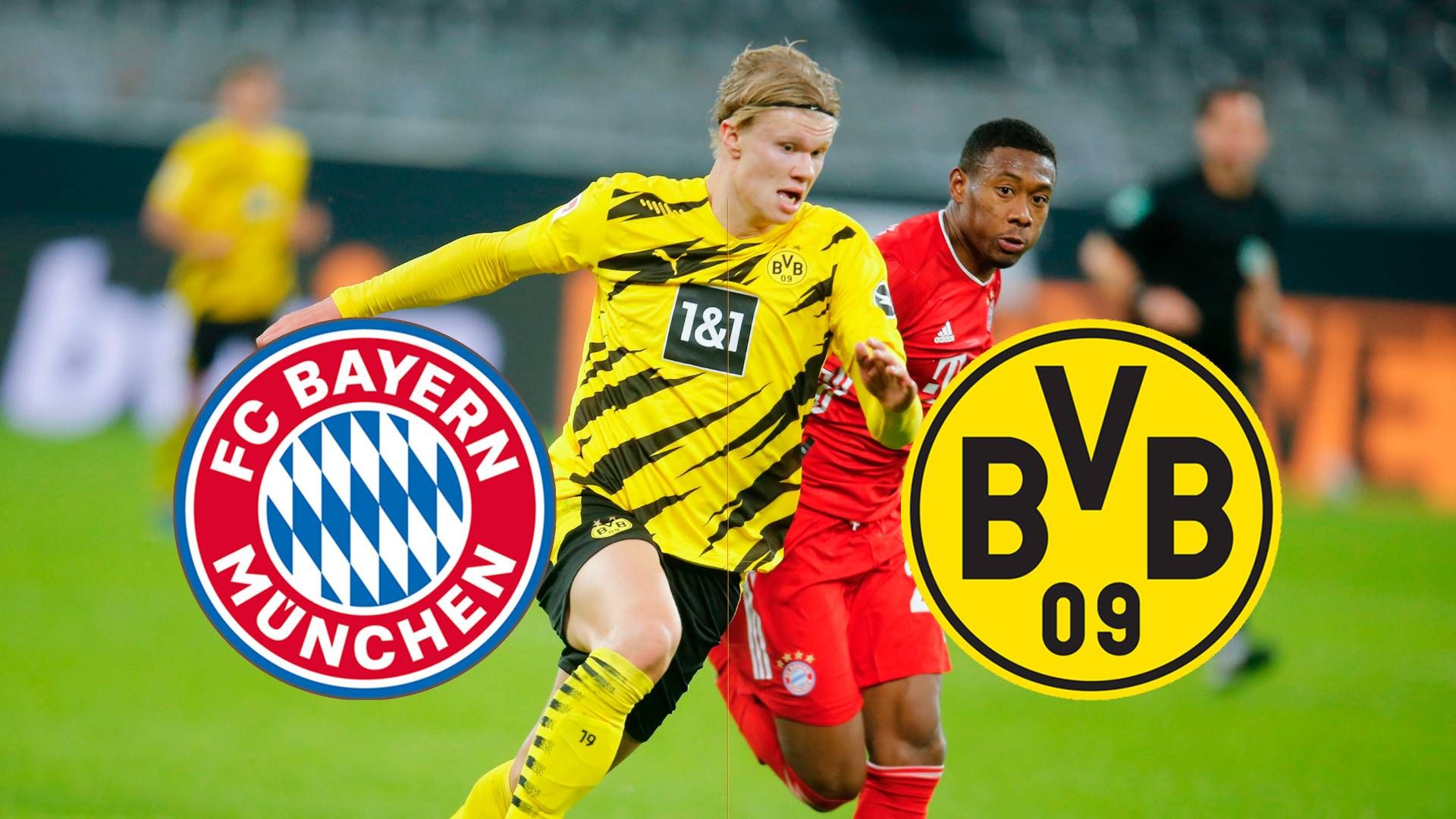 FC Bayern München BVB Borussia Dortmund Live GFX Haaland Alaba