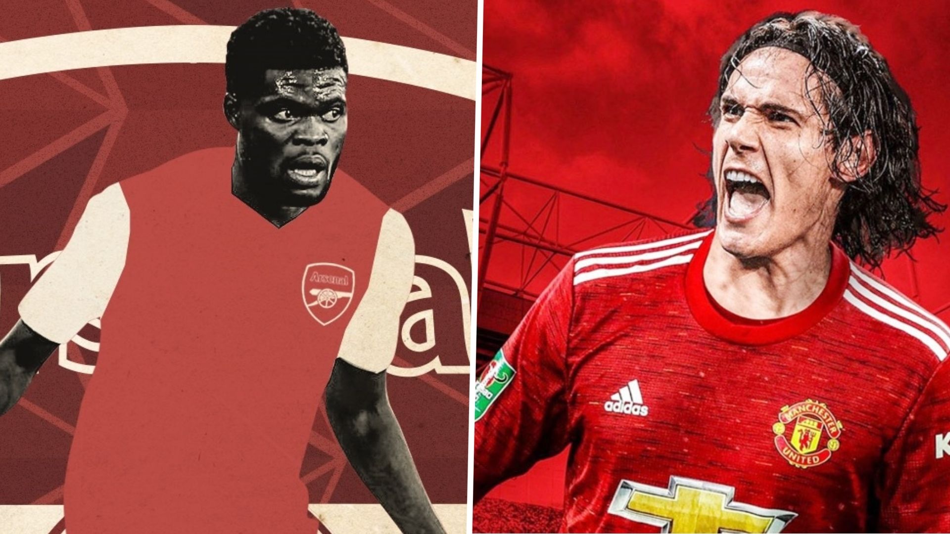 Thomas Partey Edinson Cavani