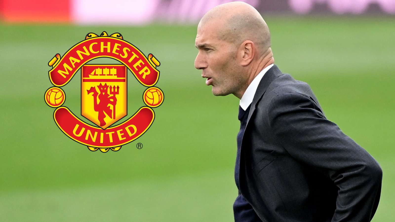 Zinedine Zidane Man Utd GFX