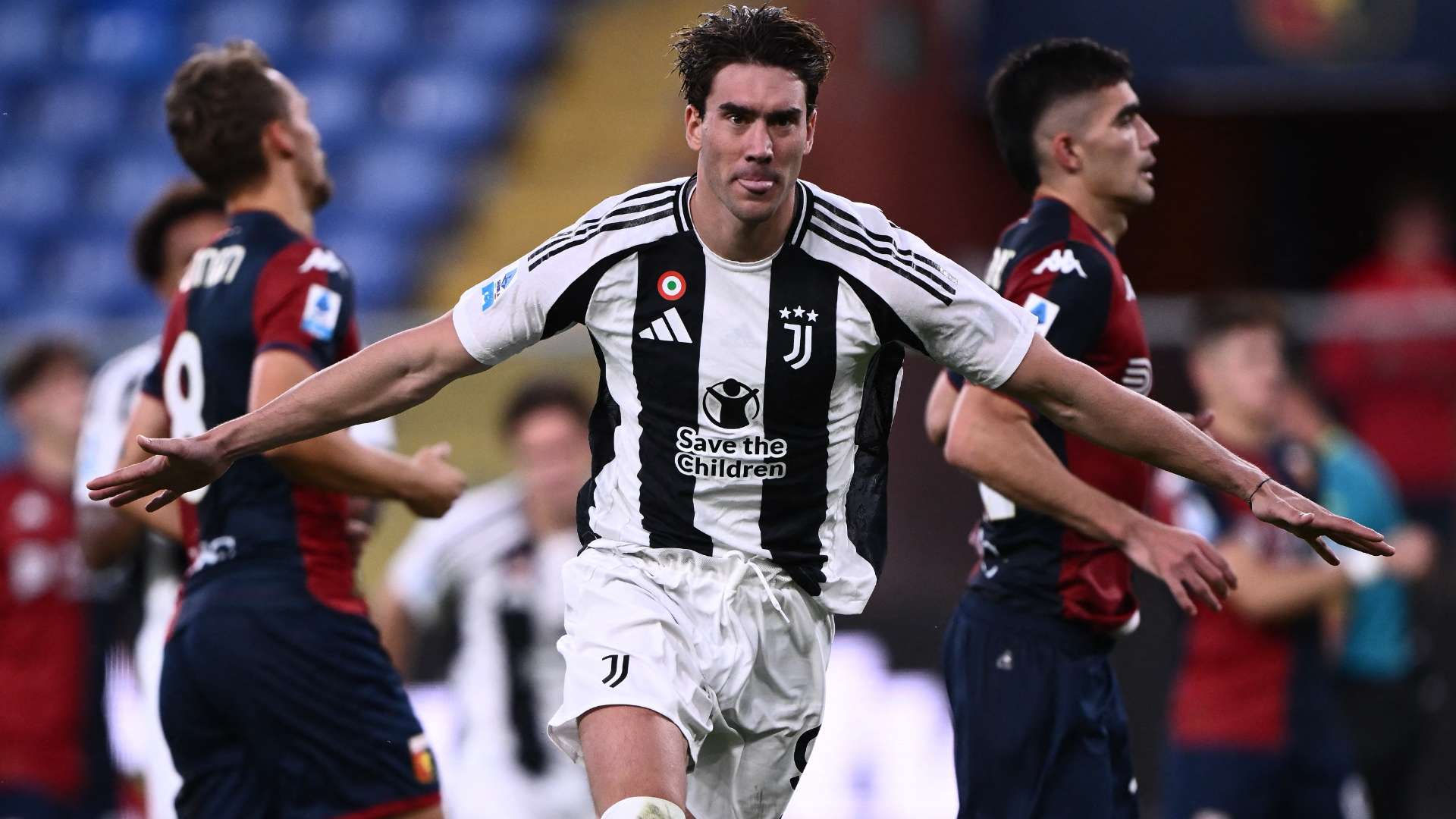 Vlahovic Genoa Juventus esultanza