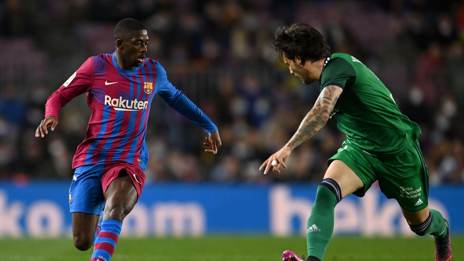 Ousmane Dembele Barcelona vs Osasuna La Liga 2021-22
