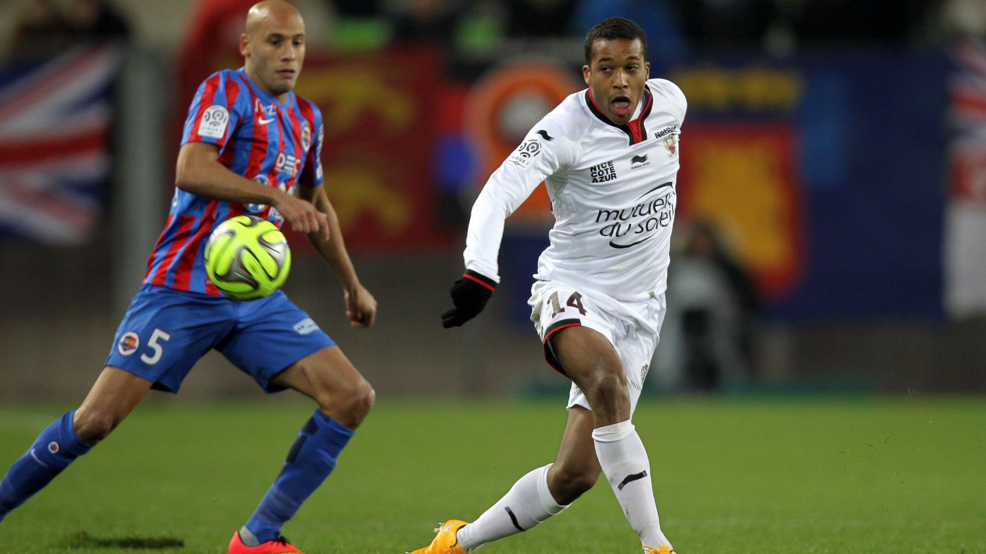 Alaeddine Yahia Alassana Plea Caen Nice Ligue 1 07122014