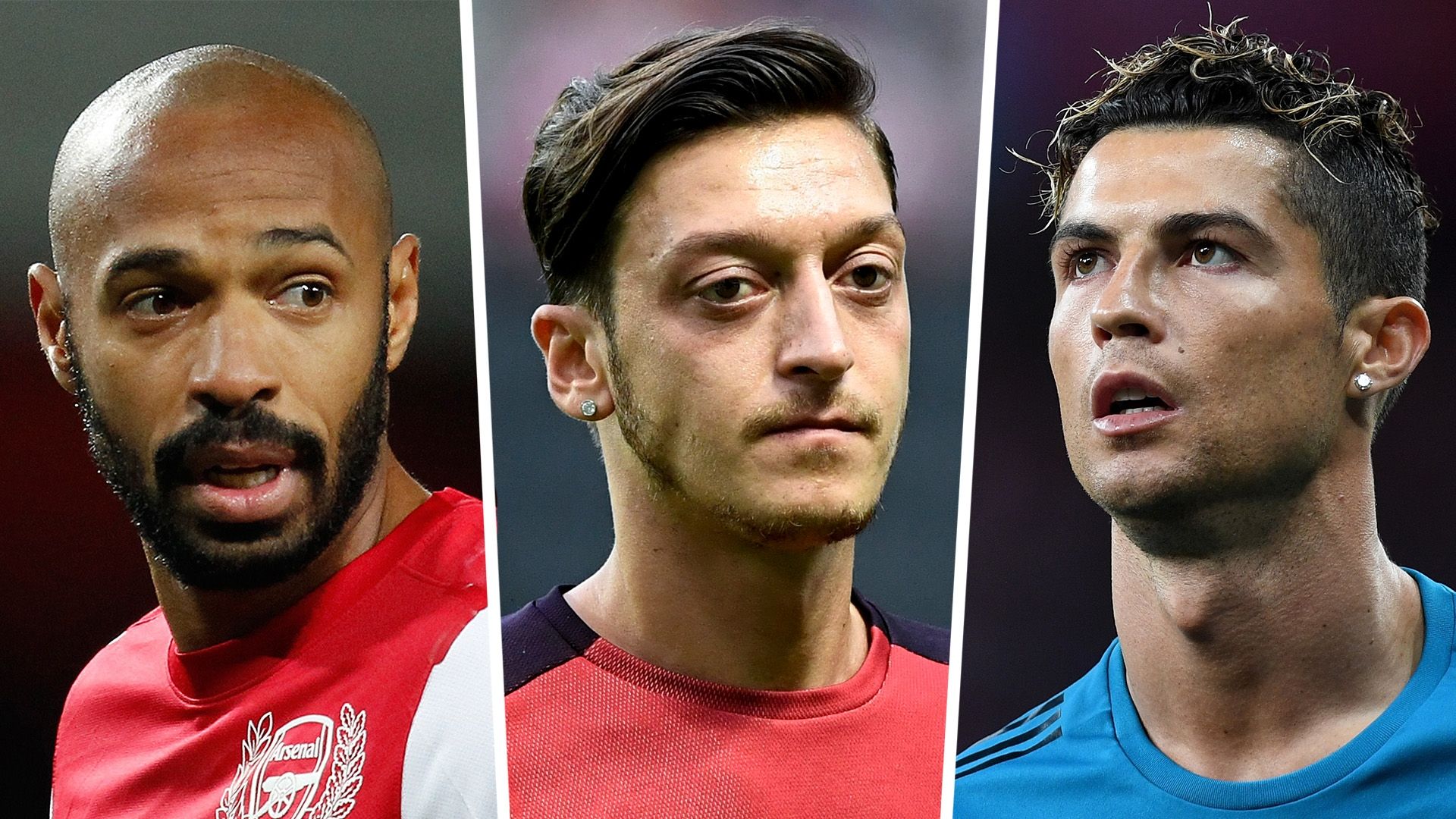 Thierry Henry Mesut Ozil Cristiano Ronaldo