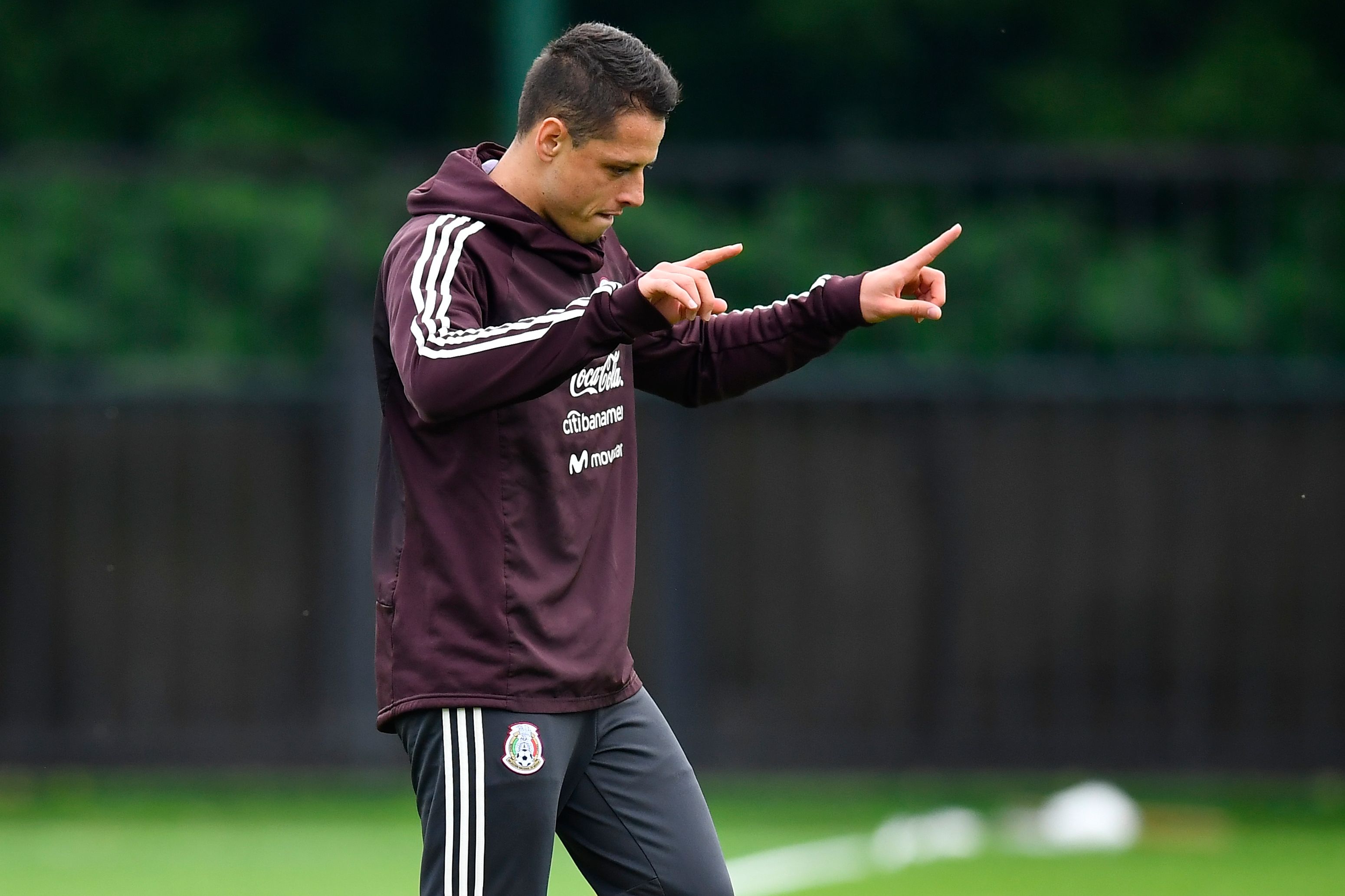 Javier Hernandez mexico training
