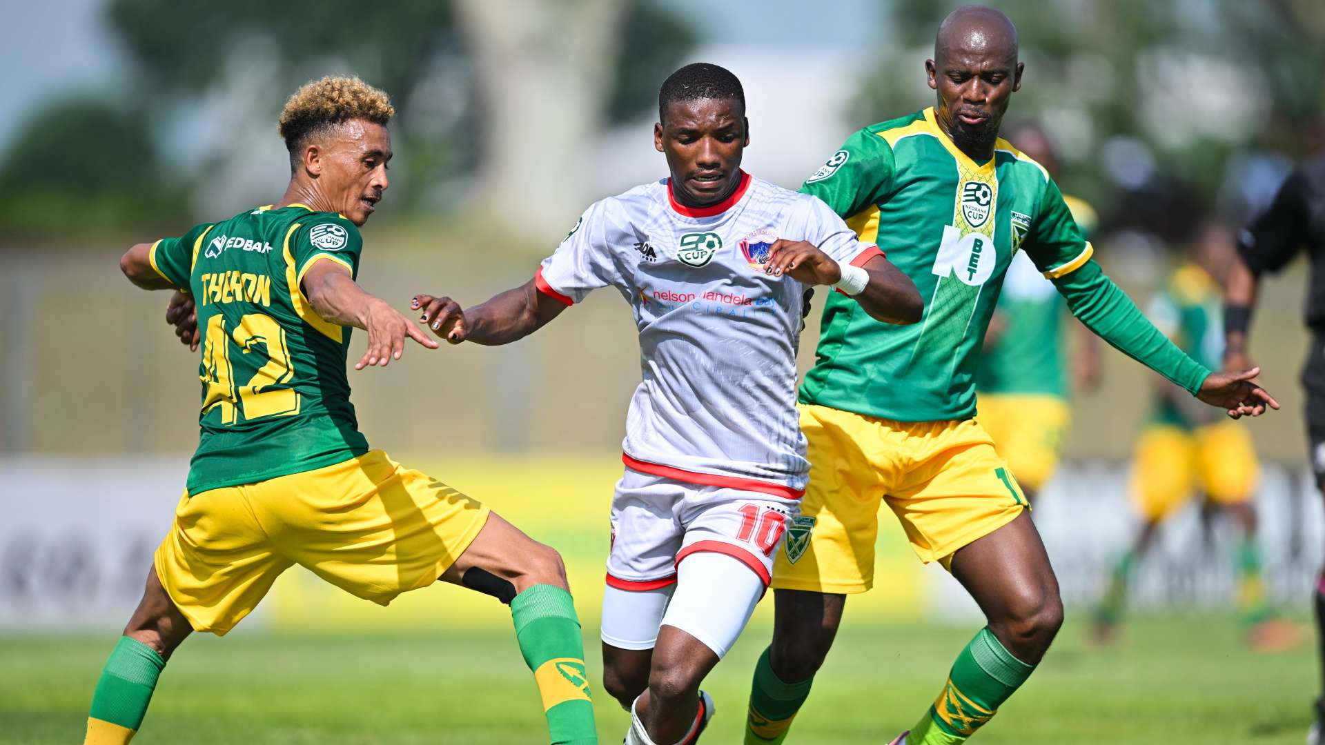 Brandon Theron, Azola Matrose & Nduduzo Sibiya, Golden Arrows vs Chippa United, January 2025