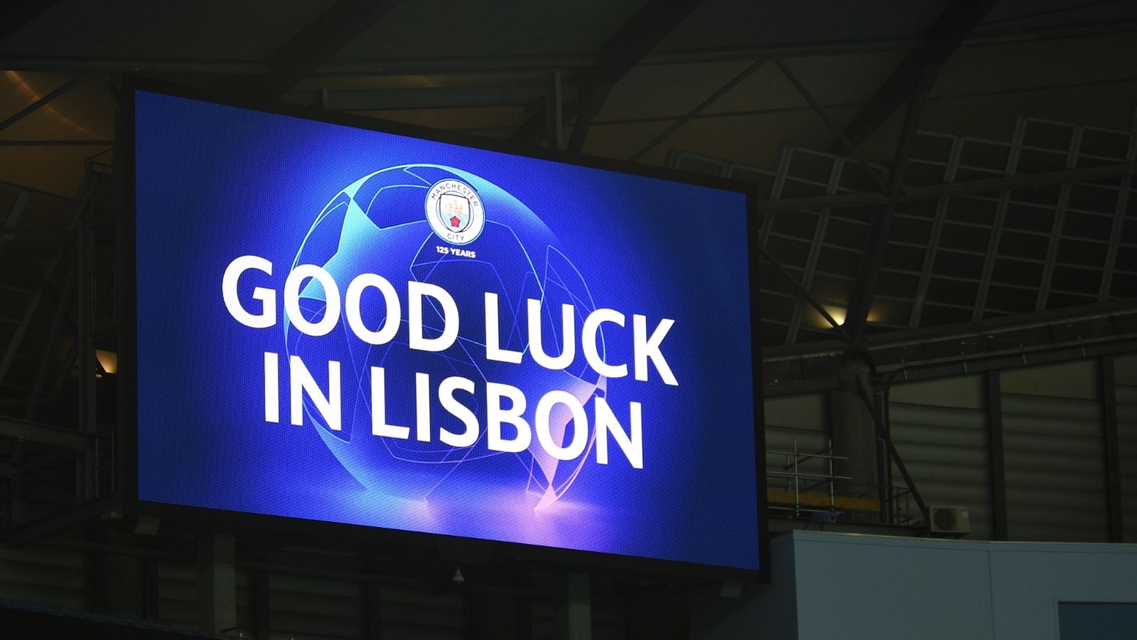 Good Luck Man City Champions League