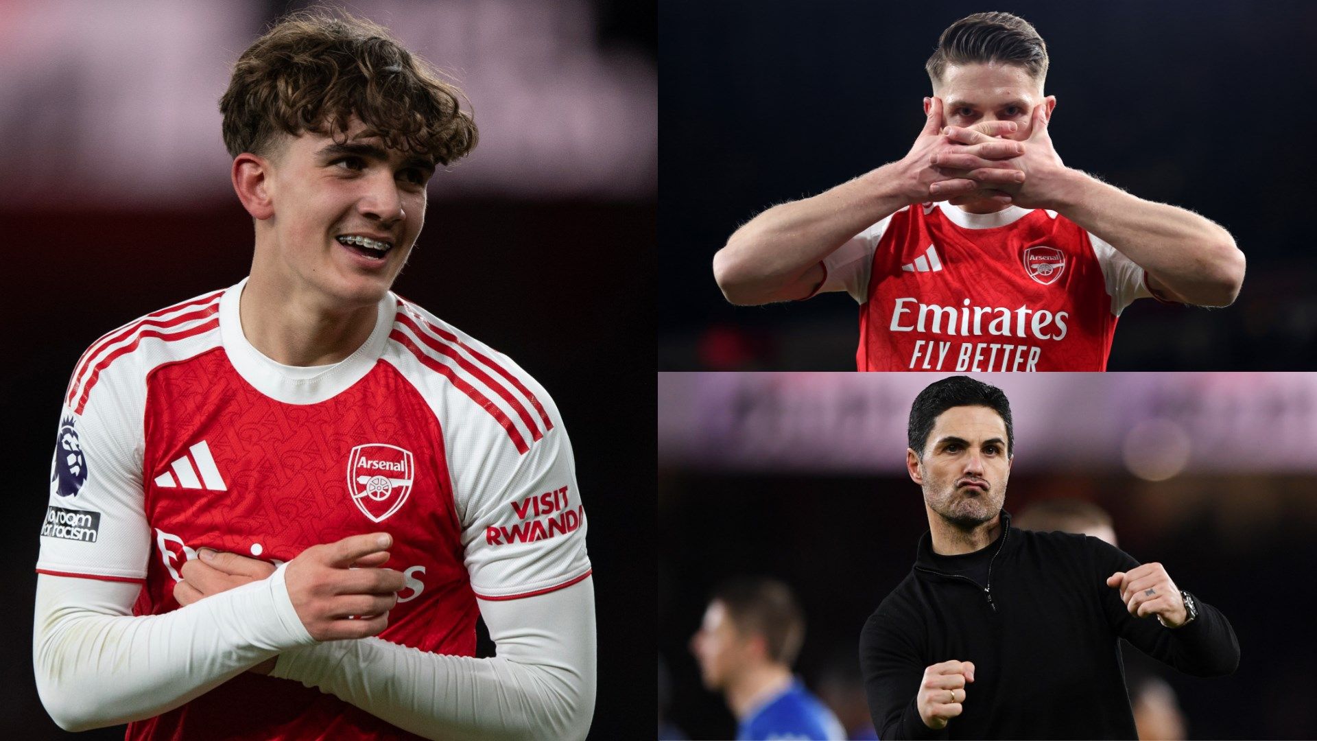 Dowman Gyokeres Arteta Arsenal GFX
