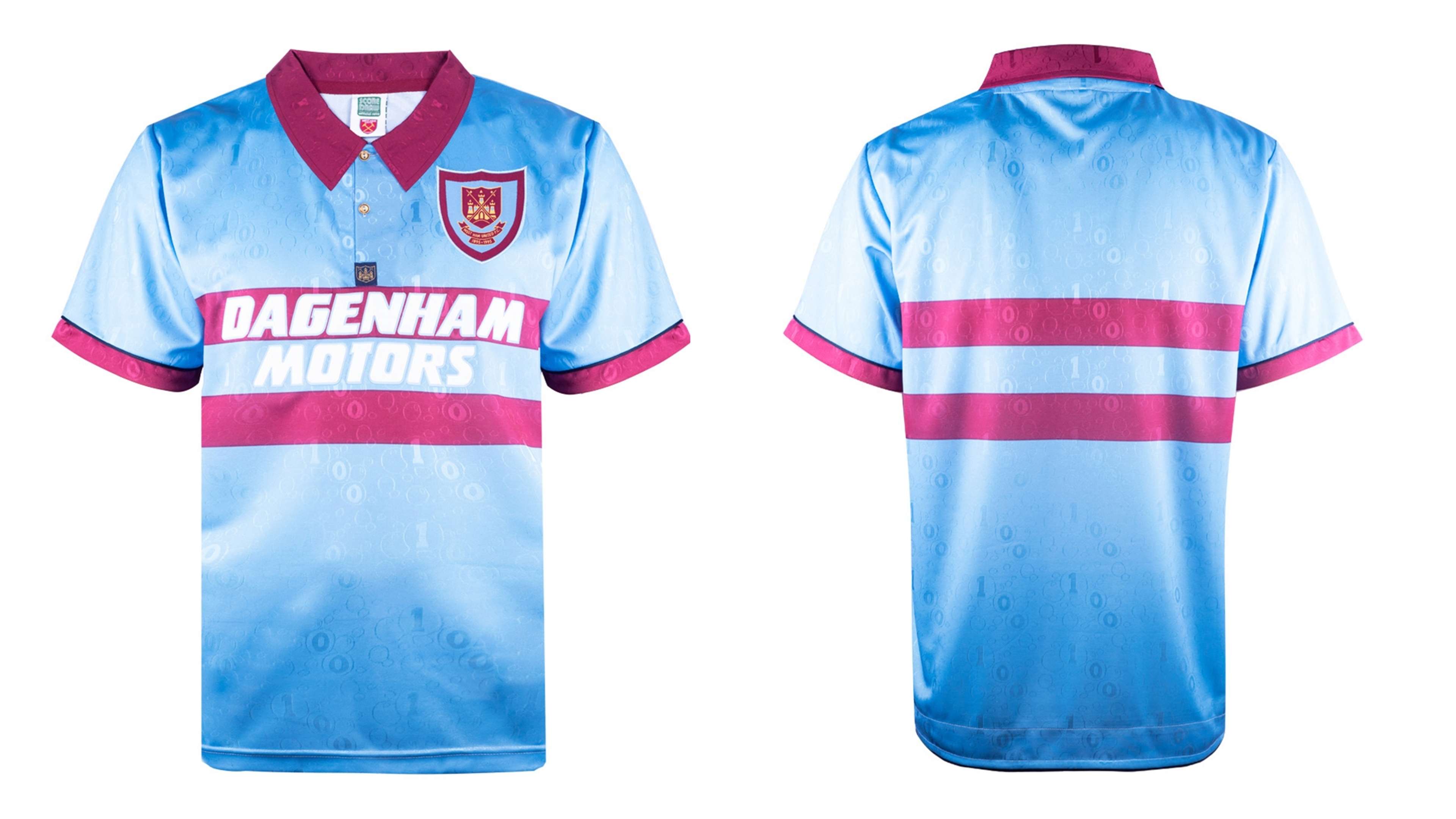 West Ham United 1995 Away Centenary Retro Shirt.