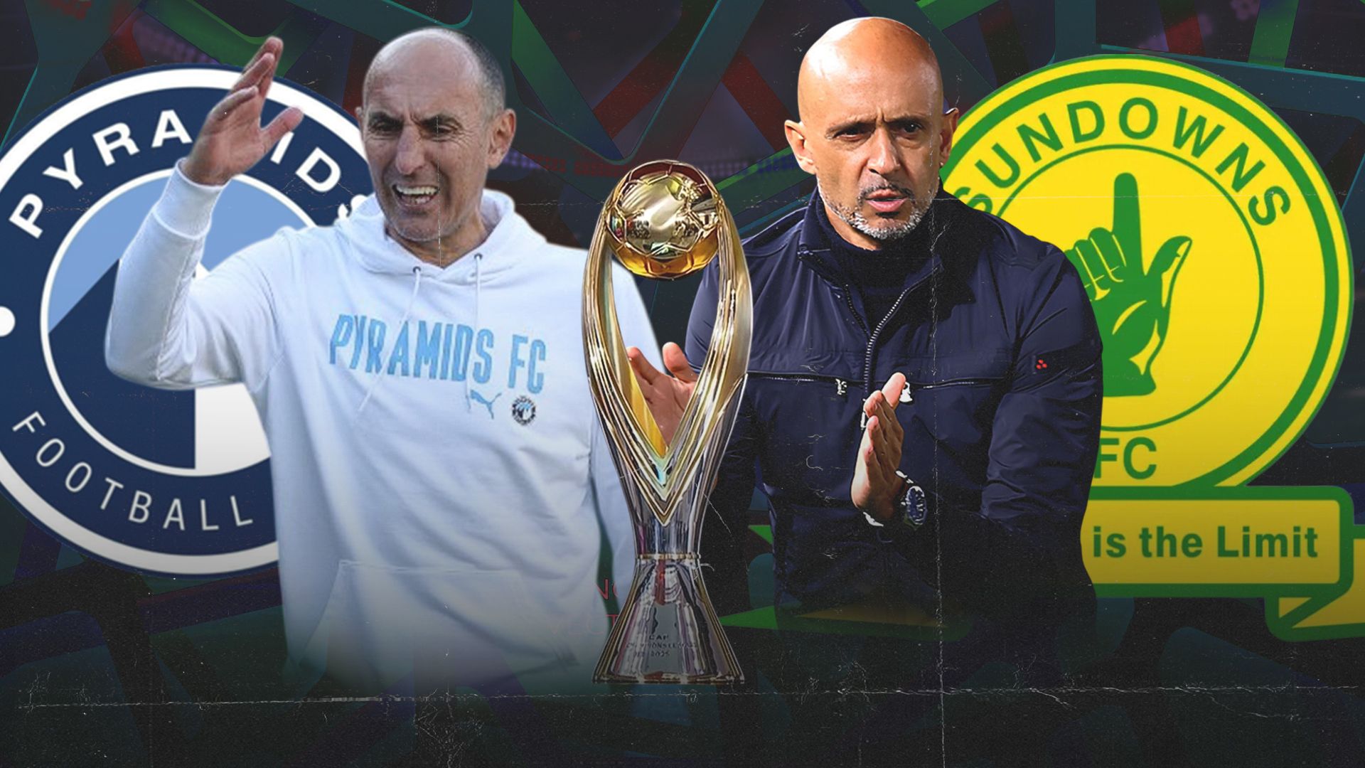 Krunoslav Jurcic of Pyramids & Miguel Cardoso of Mamelodi Sundowns 16-9