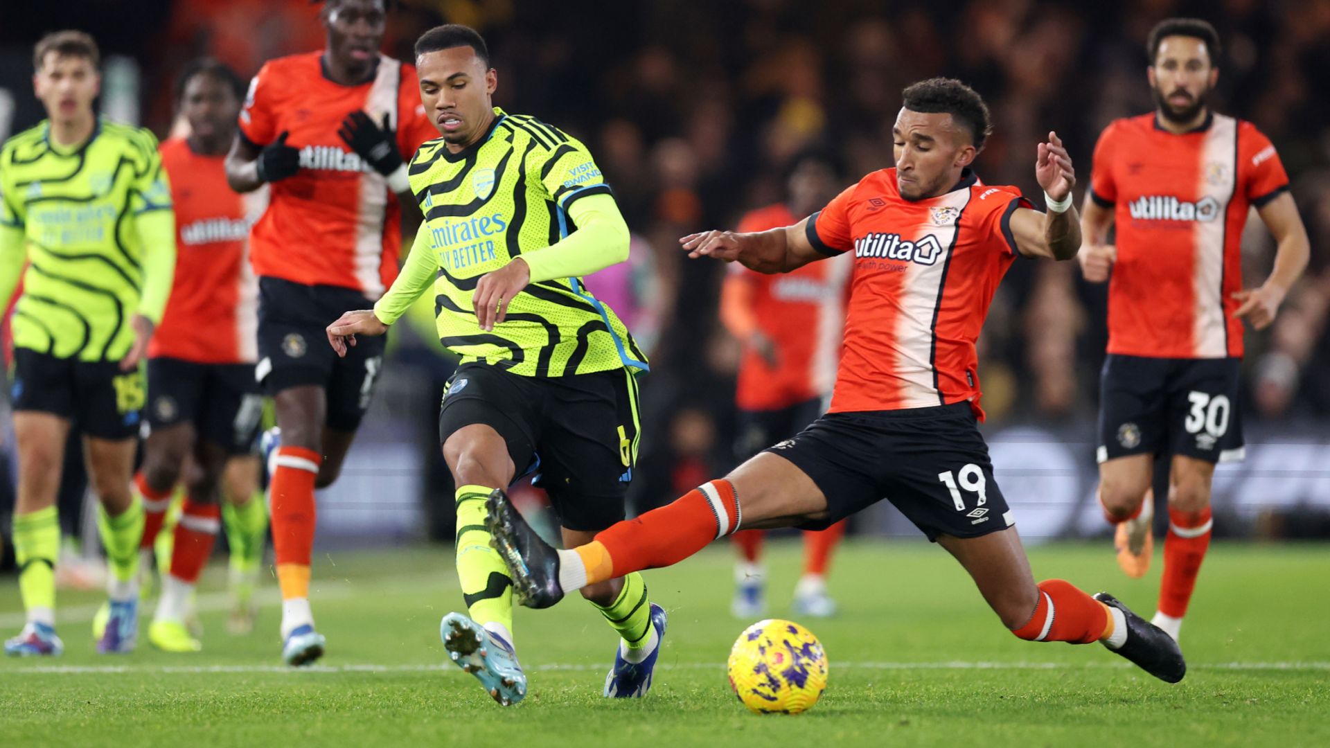 Gabriel Arsenal Luton 2023-24