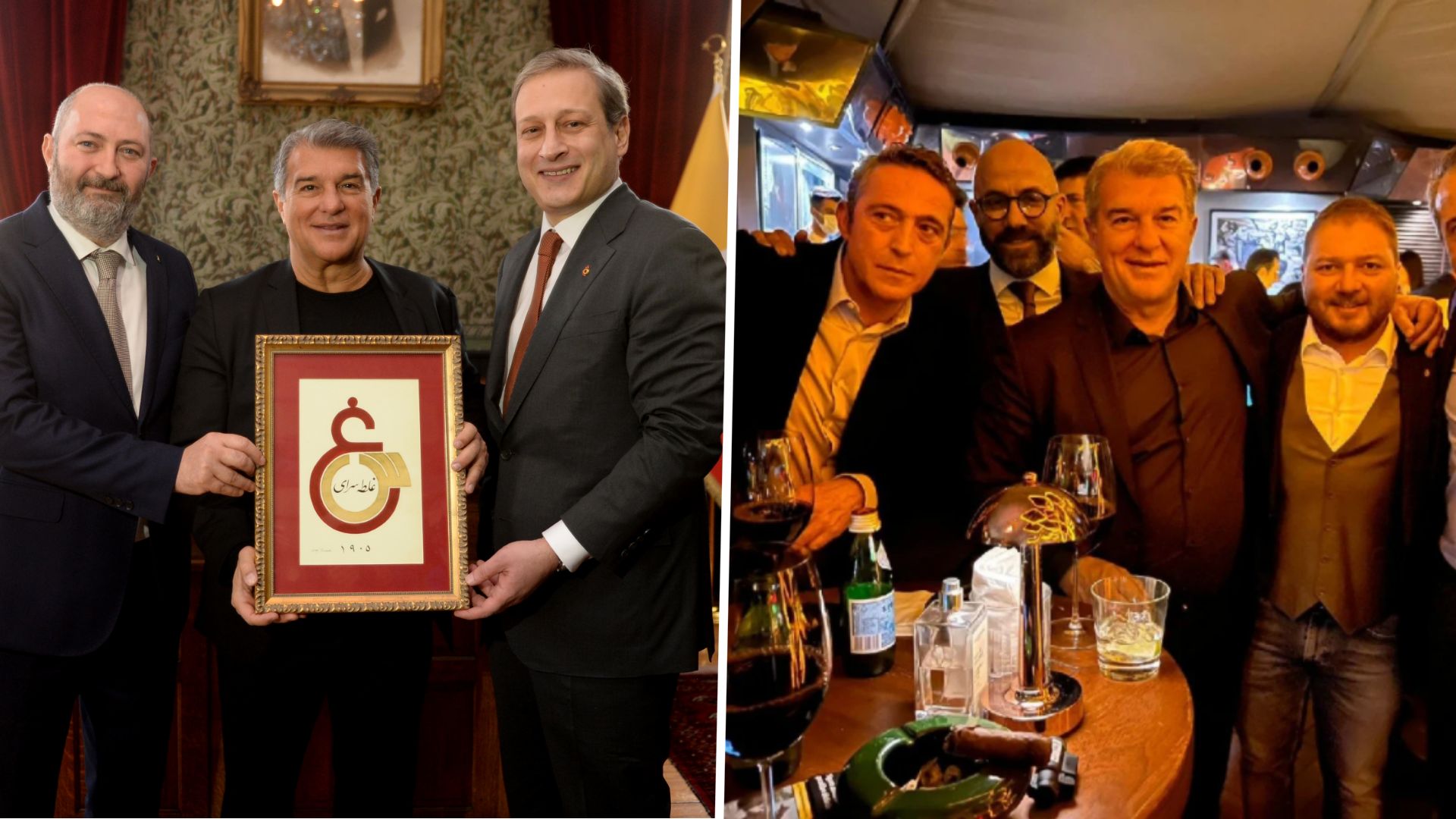 Joan Laporta Burak Elmas Ali Koc