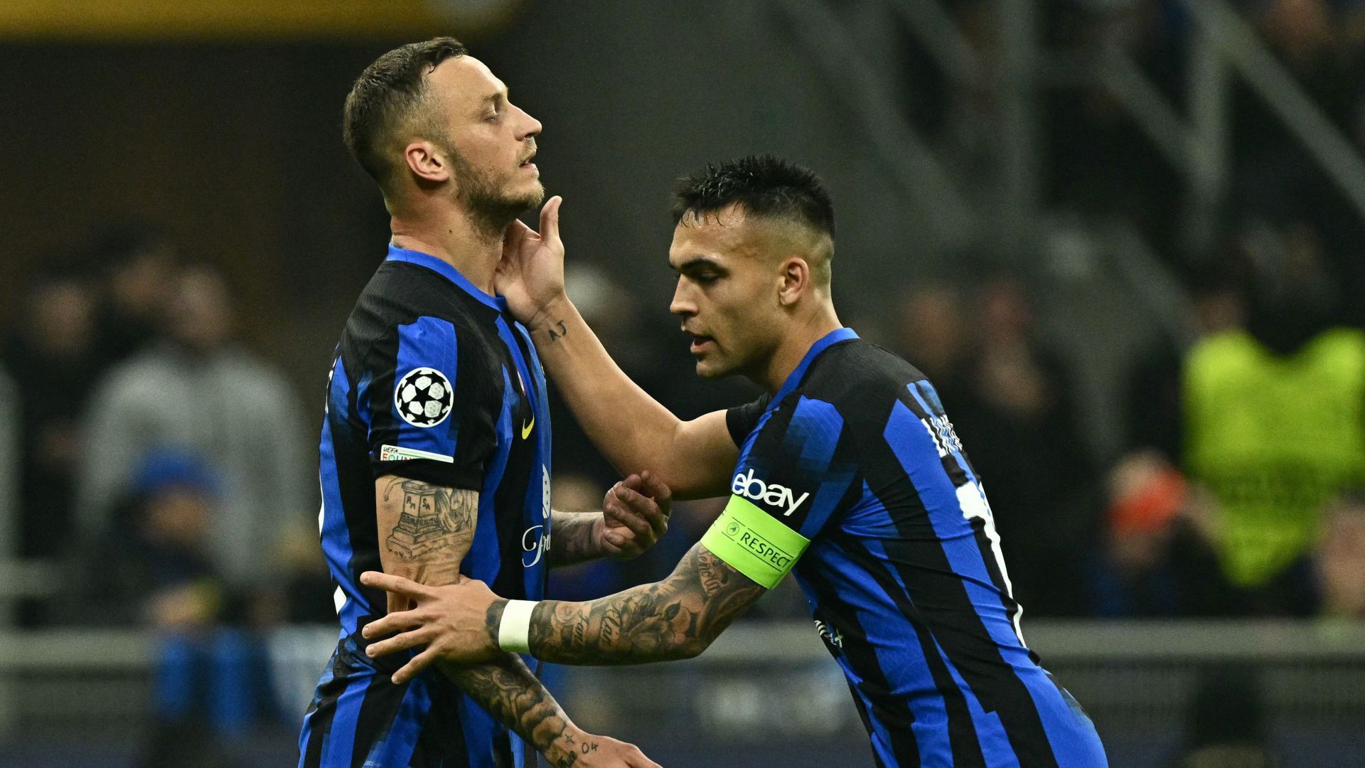 Marko Arnautovic Lautaro Martinez Inter Atletico Madrid Champions League