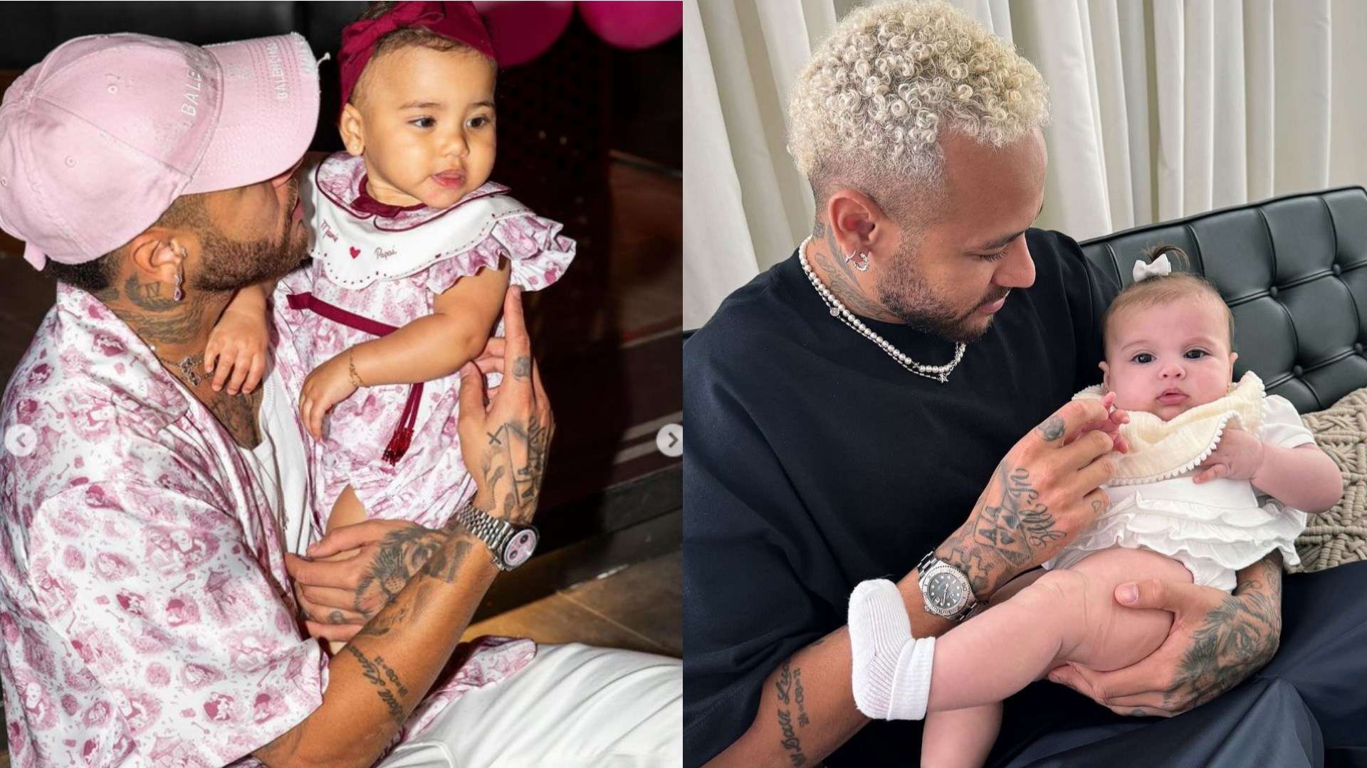 Neymar's daughters Mavie Helena