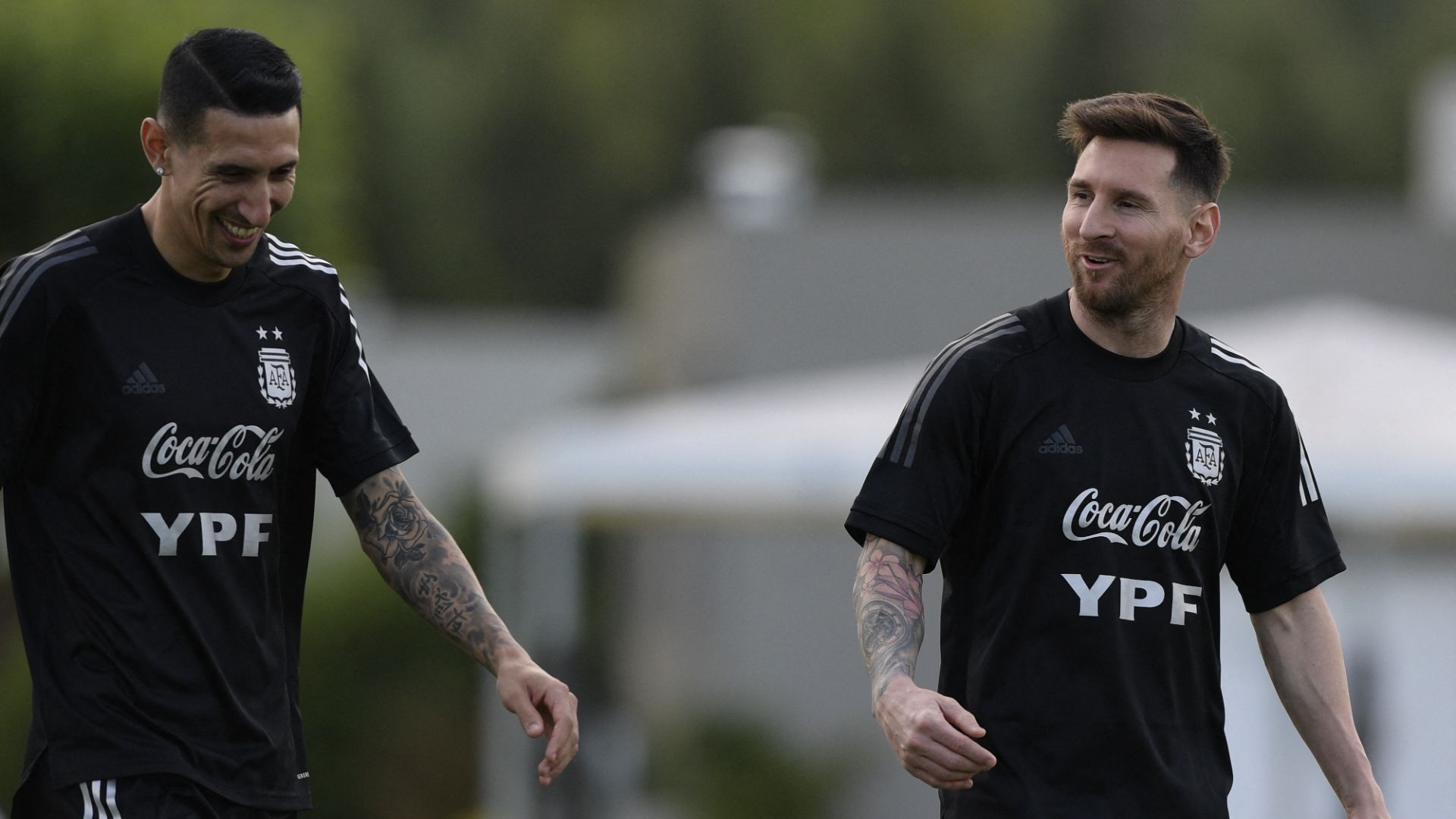 Angel Di Maria Lionel Messi Argentina 09-11-2021