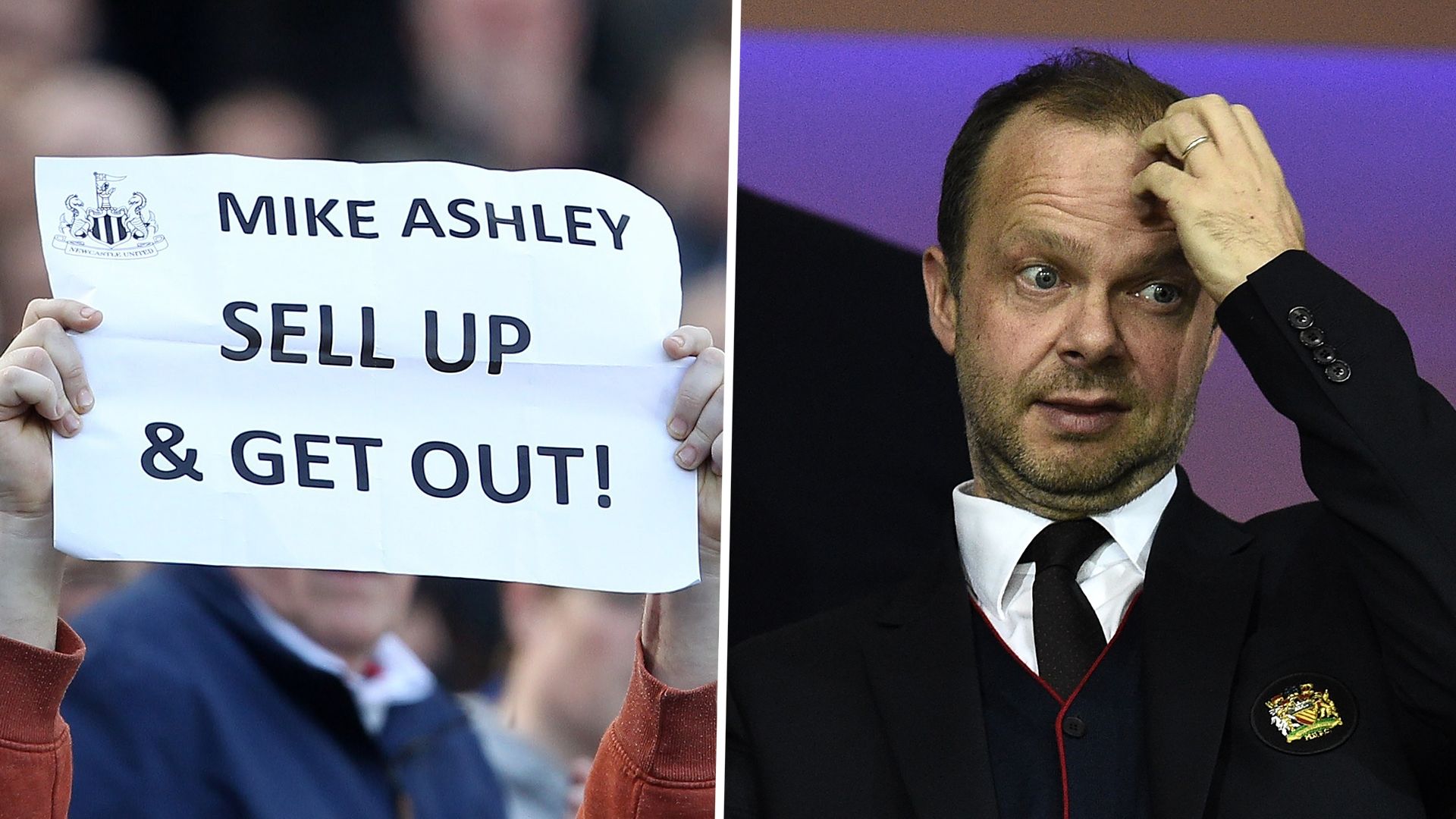 Mike Ashley, Ed Woodward split