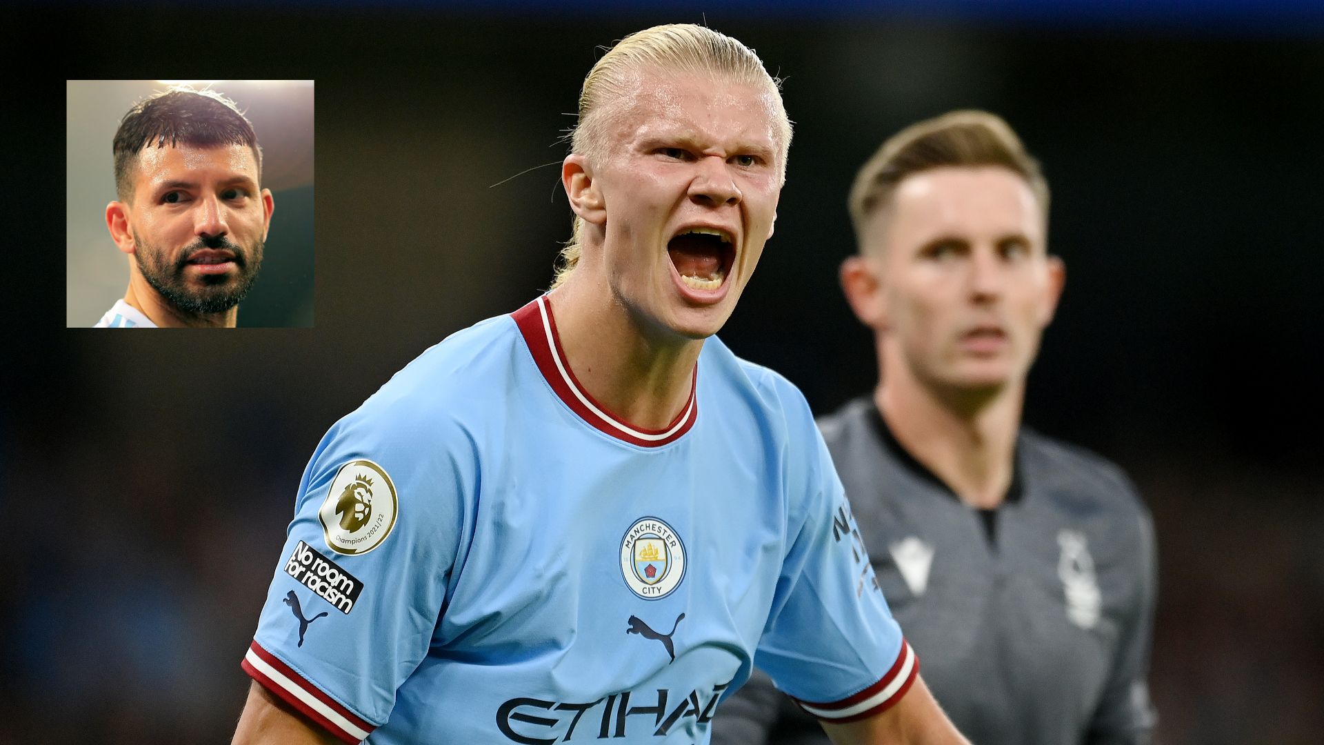 Sergio Agüero, Erling Haaland GFX