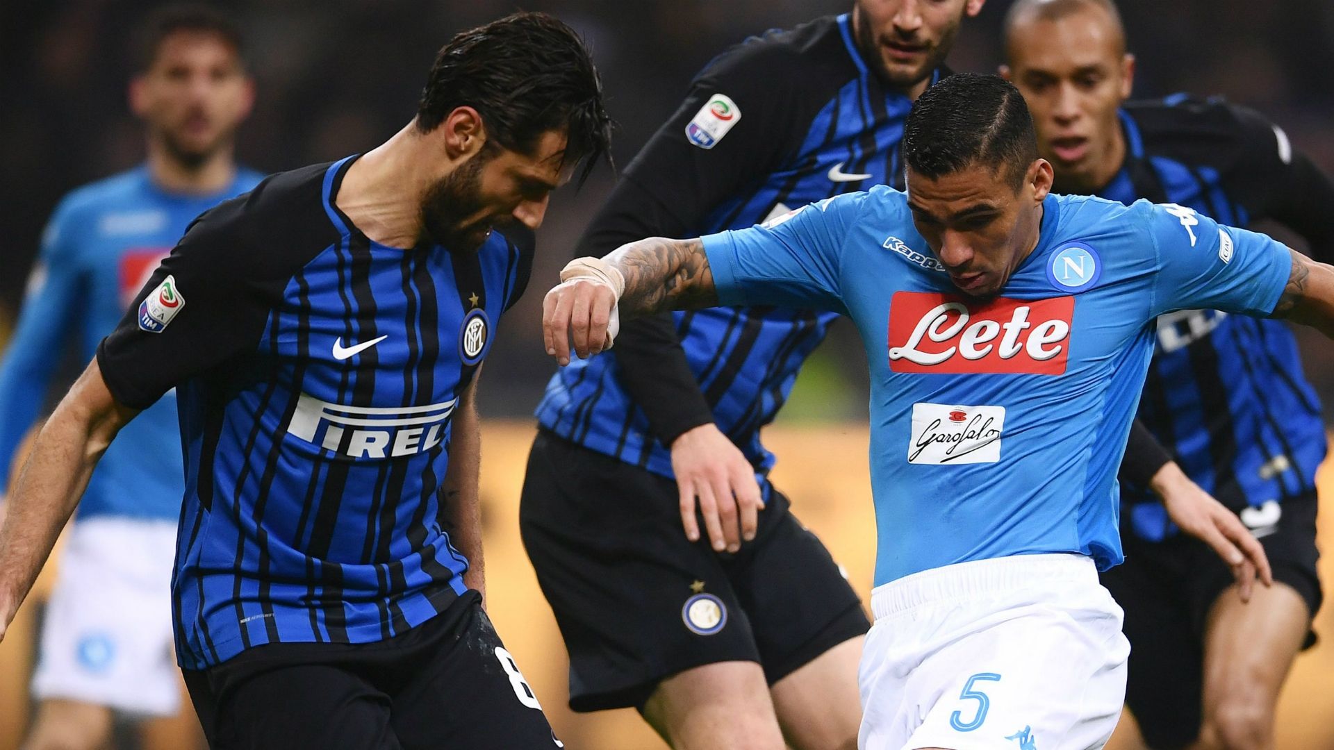 Candreva Allan Inter Napoli Serie A