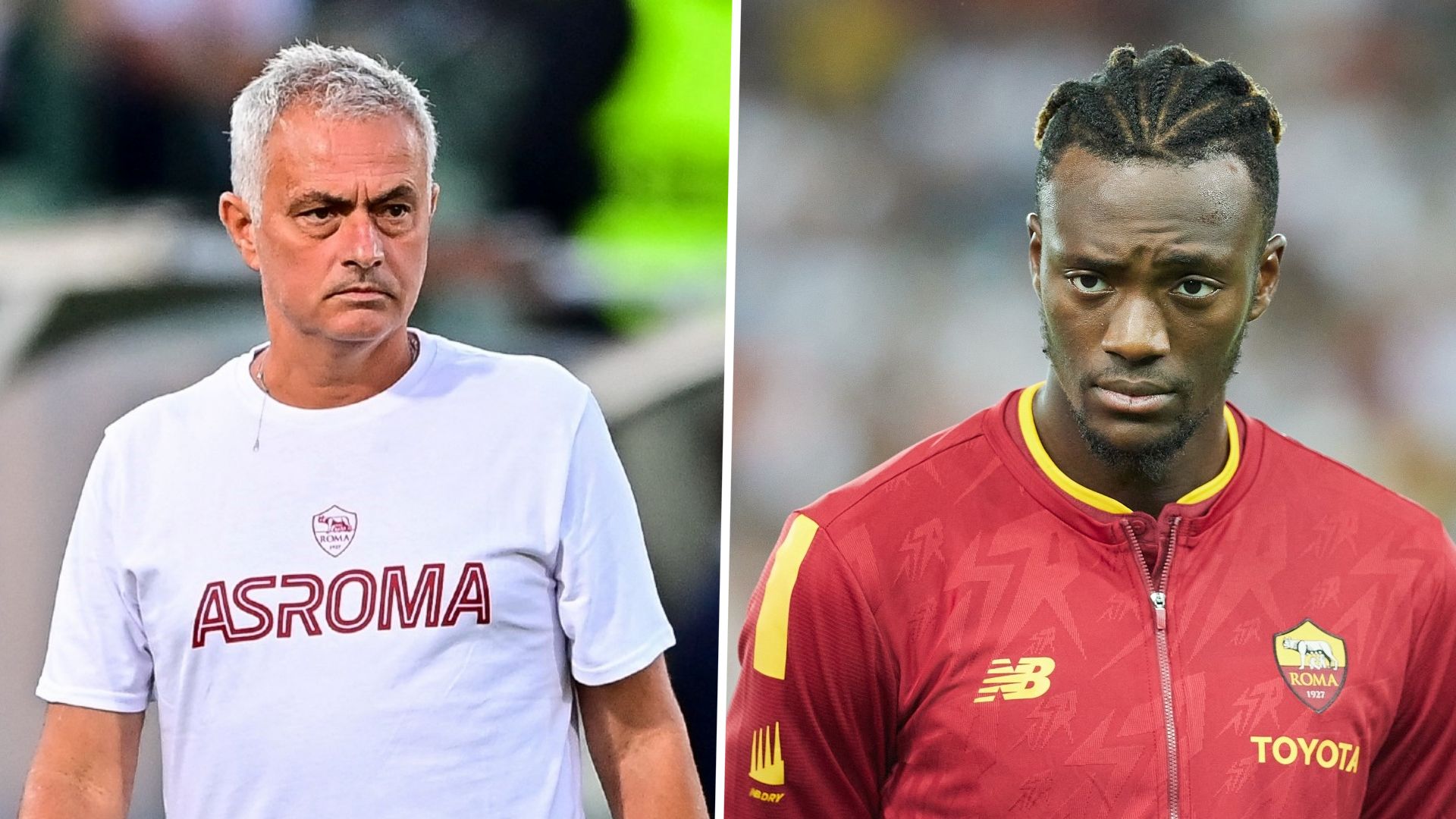 Mourinho-Abraham-Roma