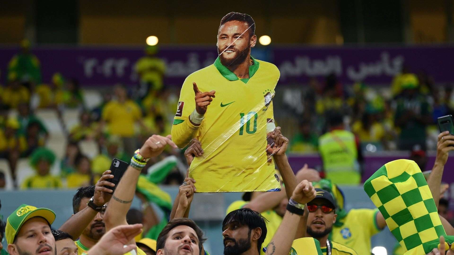 Cartaz Neymar torcida Brasil, Copa do Mundo 2022