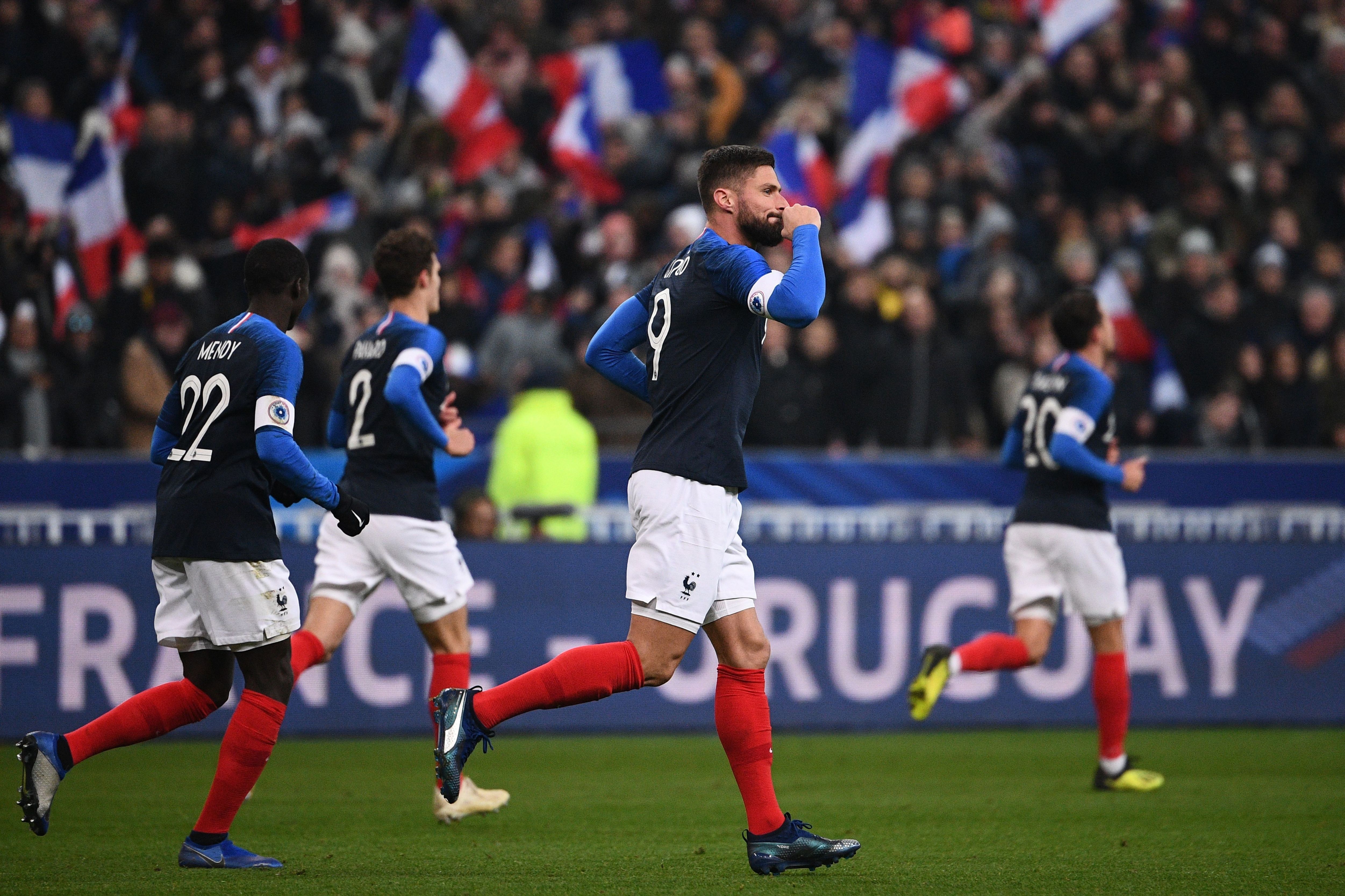 Olivier Giroud France Uruguay