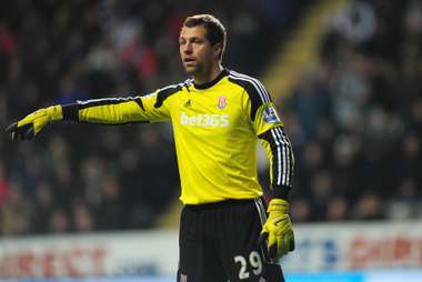 Stoke City goalkeeper Thomas Sorensen