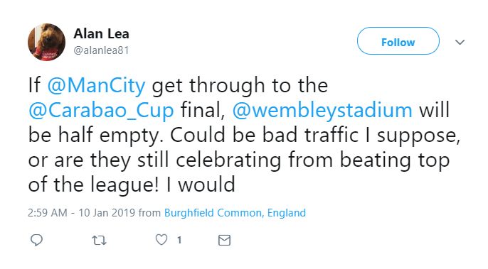 Man City reaction League Cup Burton