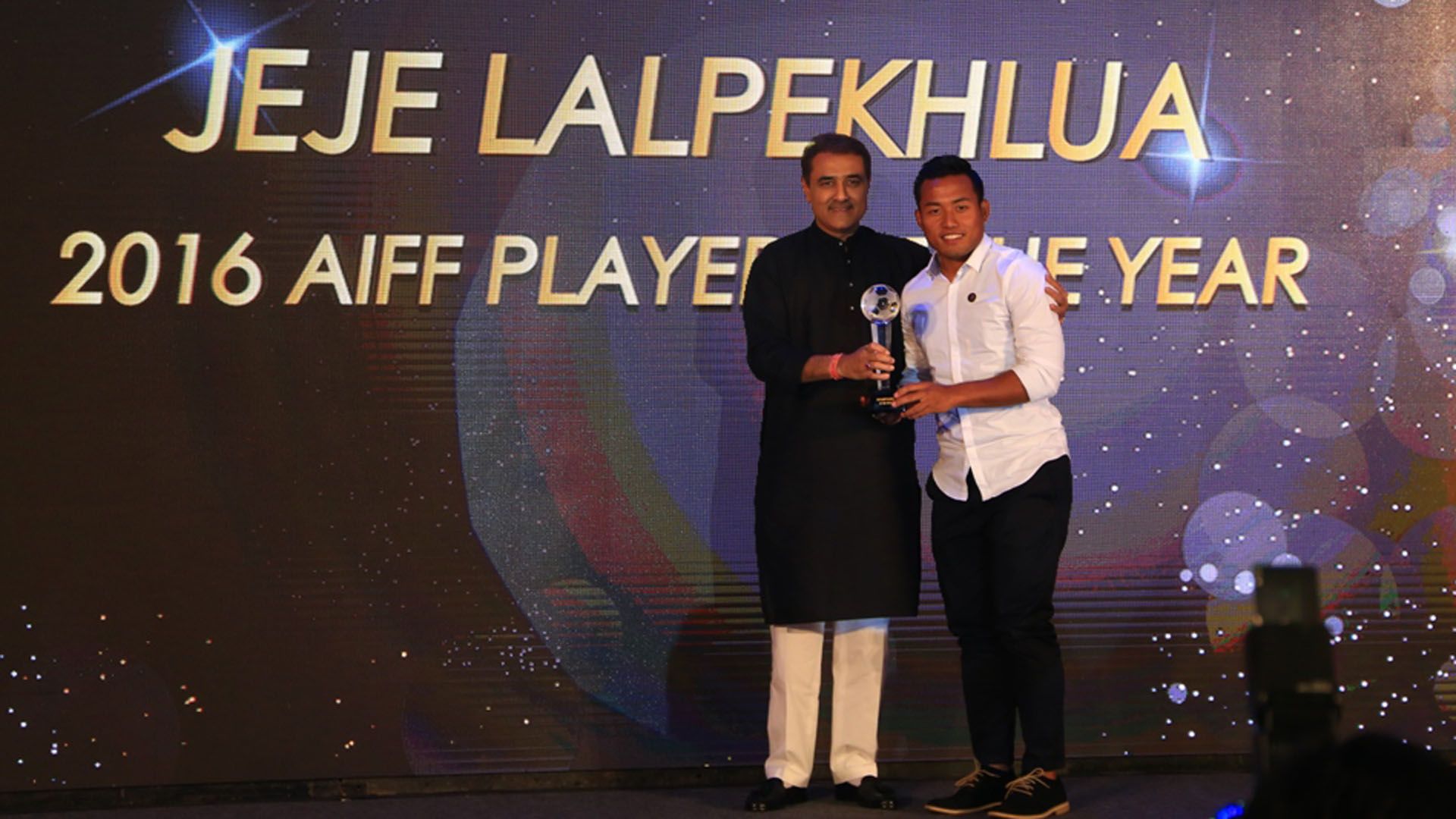 Jeje Lalpekhlua AIFF Awards Night 2017