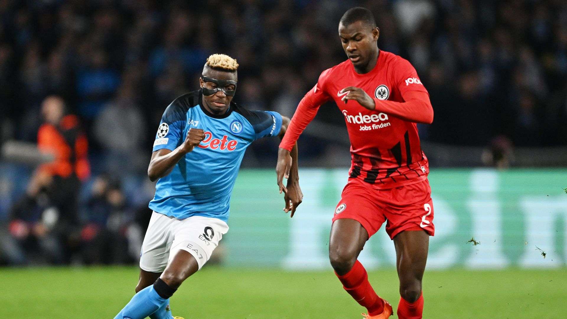 Victor Osimhen Evan Ndicka Napoli Eintracht Champions League