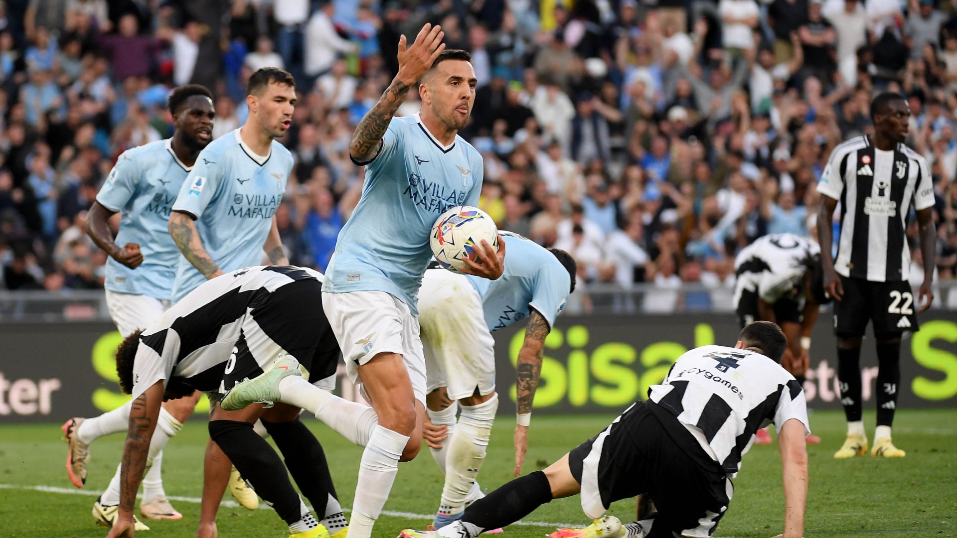 Gol Telat Lazio Tahan Sepuluh Pemain Juventus, Gagal Perlebar Jarak