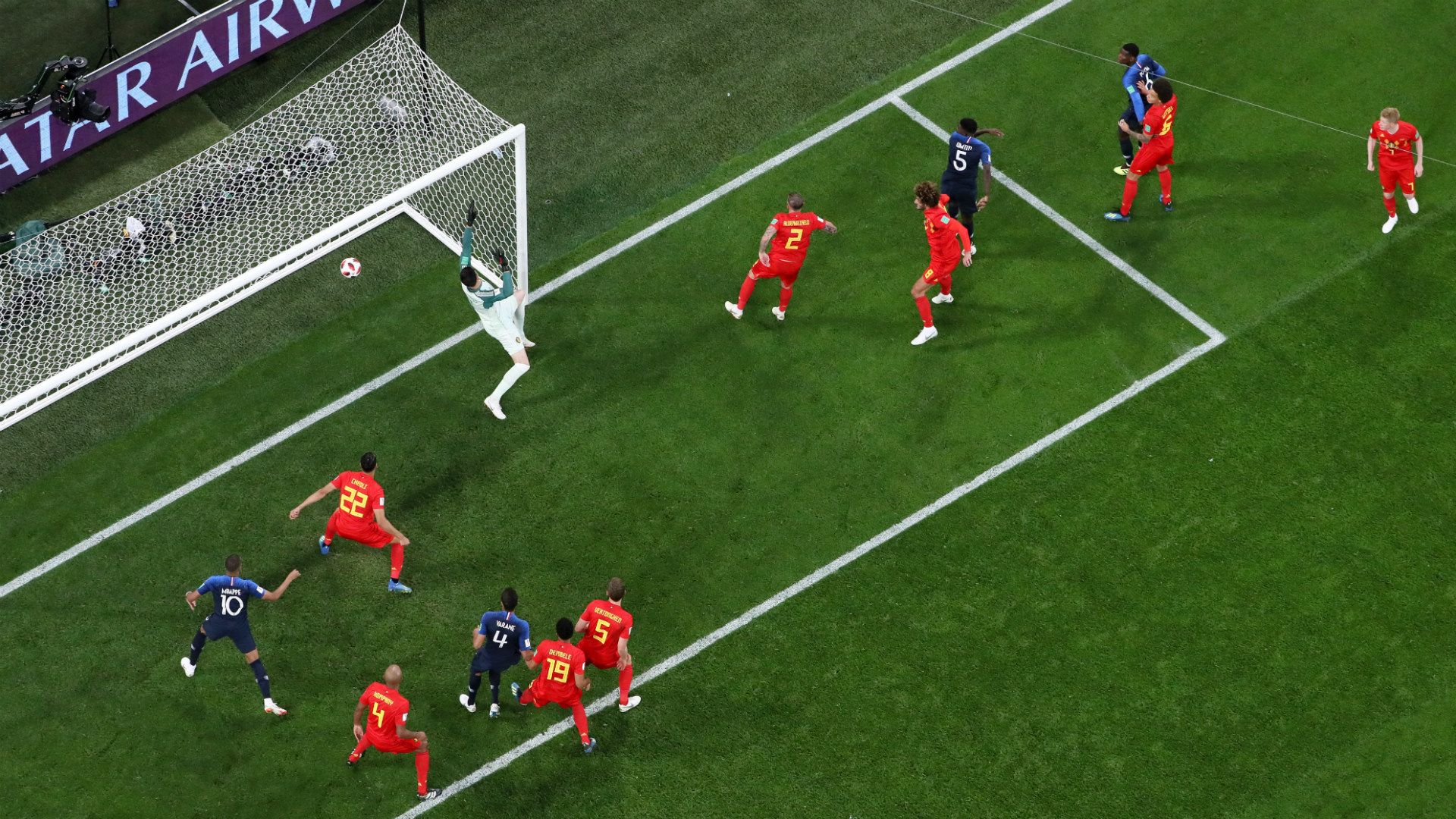 France Belgium World Cup 2018 Umtiti Goal