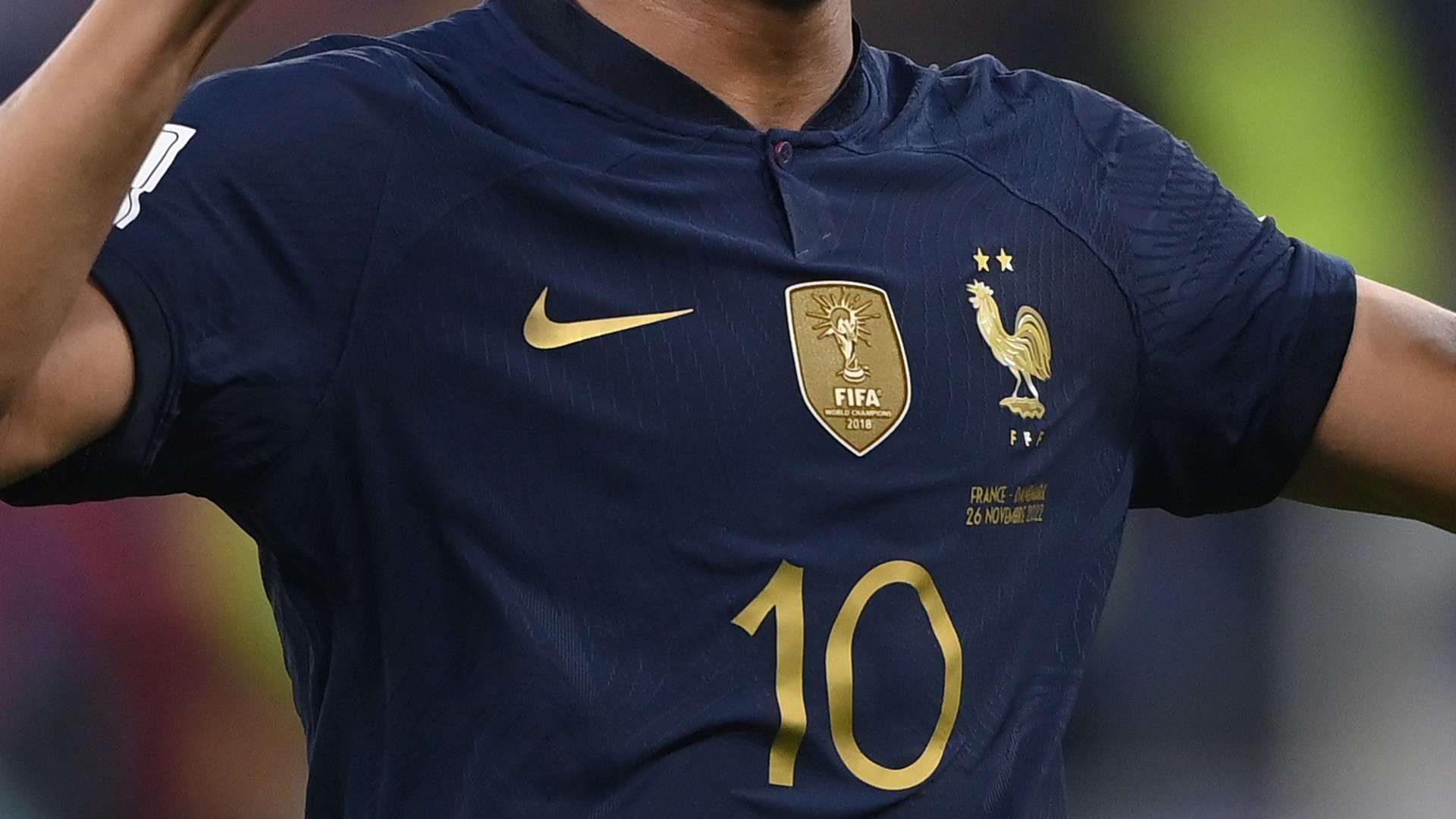Camisa da França na Copa do Mundo 2022 (Mbappe)