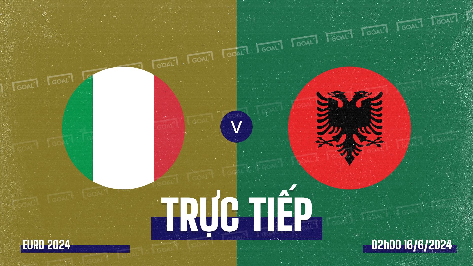 Italy vs Albania EURO 2024 GFX