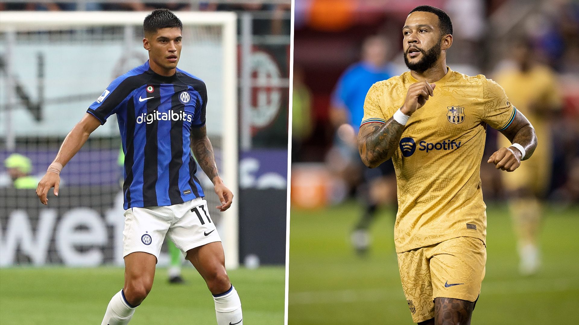 Joaquin Correa Memphis Depay Inter Milan Barcelona