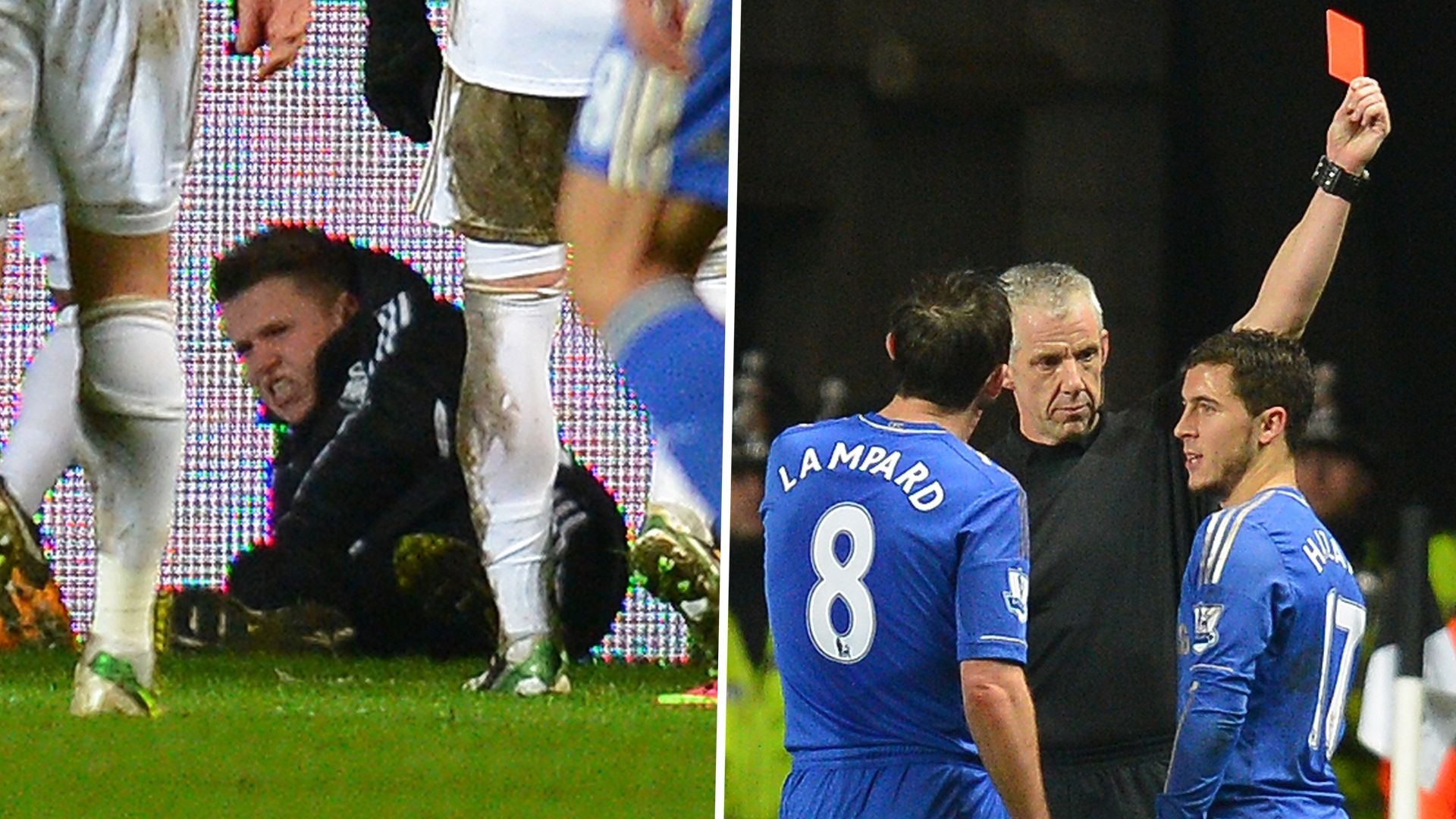 Eden Hazard ball boy Chelsea Swansea