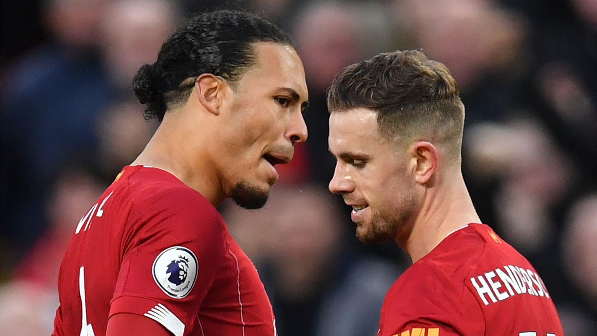 Virgil van Dijk Jordan Henderson Liverpool Premier League
