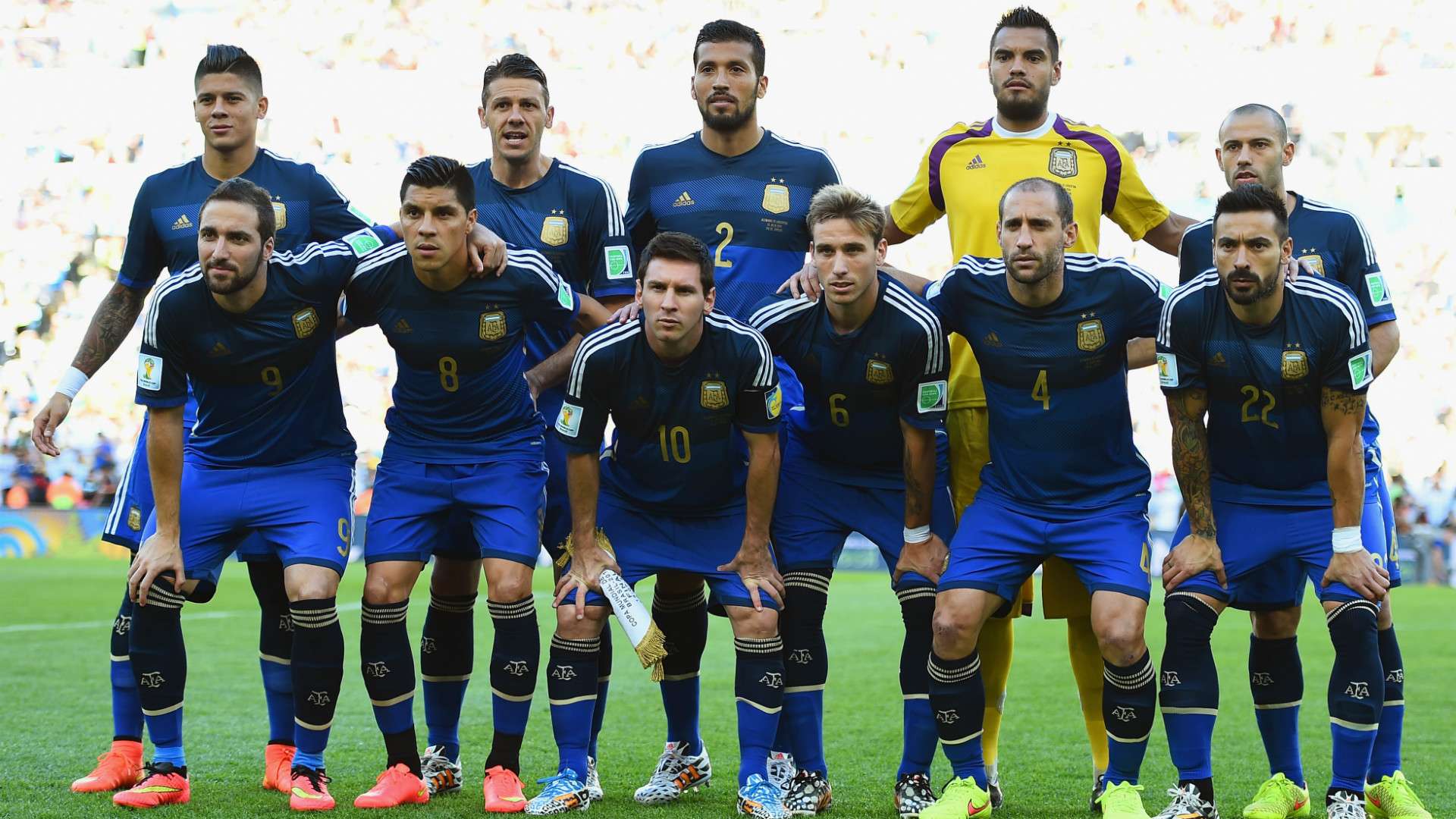 Argentina Squad vs Germany World Cup 2014