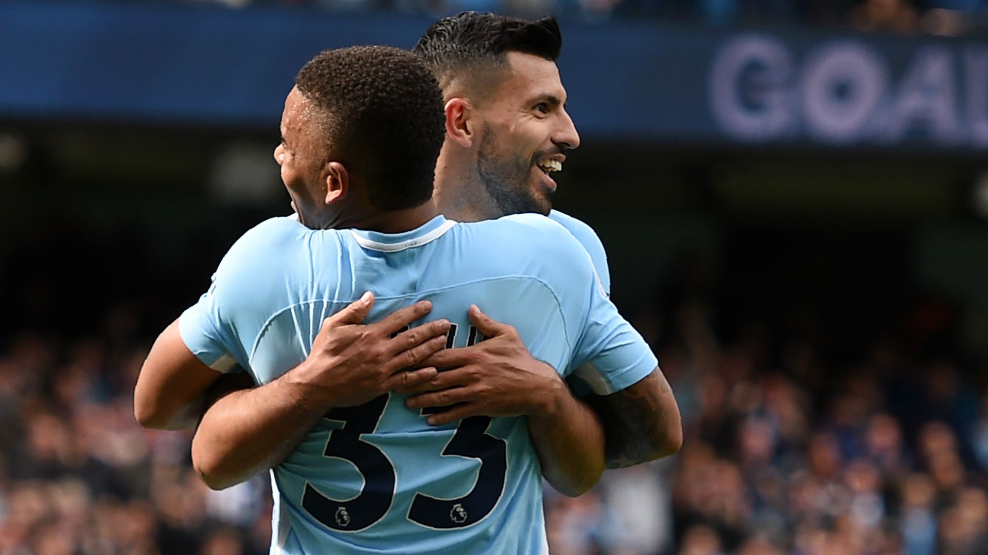 Gabriel Jesus Sergio Aguero Manchester City 2017