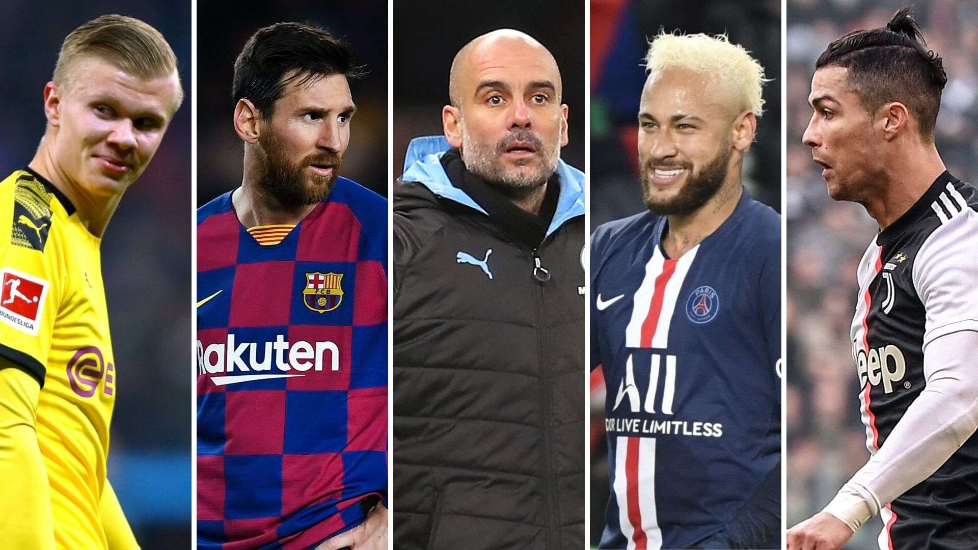 Haaland, Messi, Guardiola, Neymar y Cristiano Ronaldo