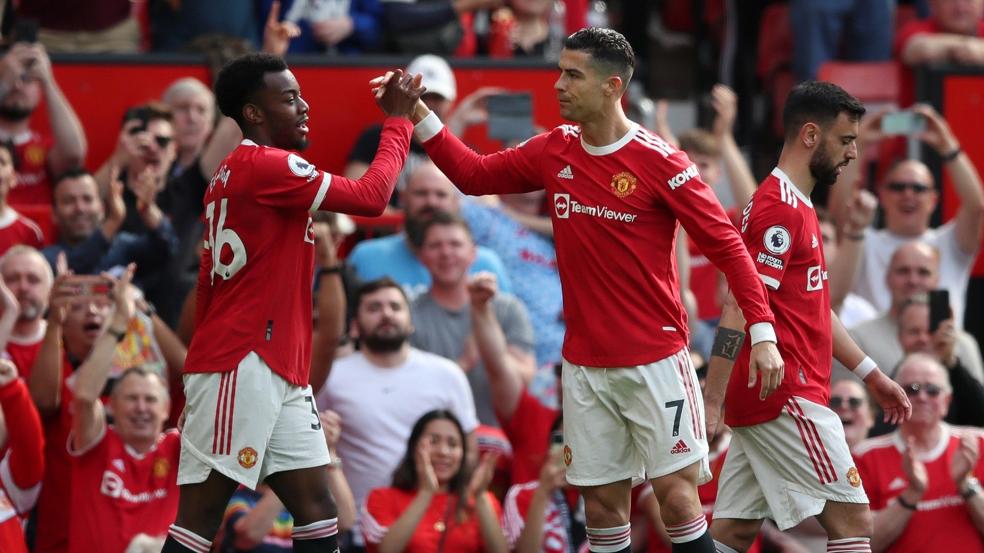 Cristiano Ronaldo Anthony Elanga Man Utd vs Norwich Premier League 2021-22