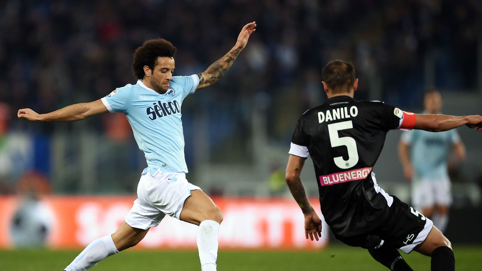 Felipe Anderson, Danilo, Lazio, Udinese, Serie A, 01242018