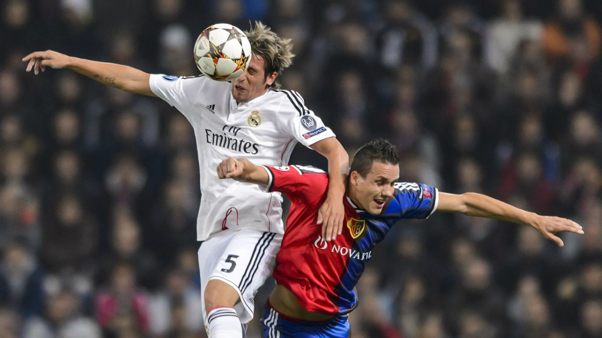 Fabio Coentrao Philipp Degen Basel Real Madrid UEFA Champions League 11262014