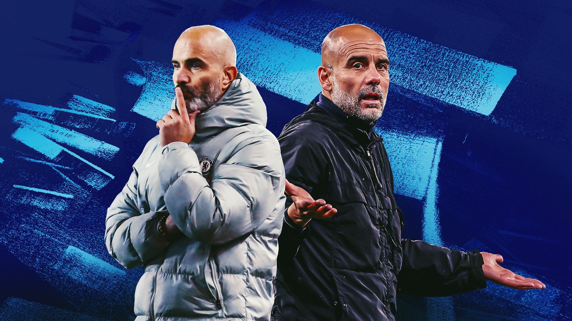 Enzo Maresca Pep Guardiola GFX