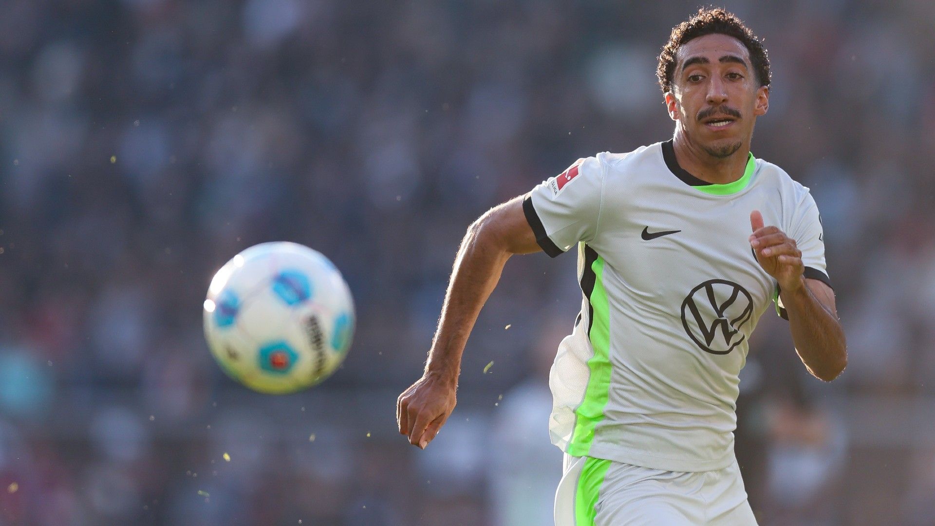 Tiago Tomas of Wolfsburg in action 